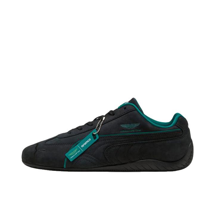 推荐商品：Puma/彪马 Speedcat 系列 运动休闲鞋 系带圆头减震 黑色/绿色/青绿色