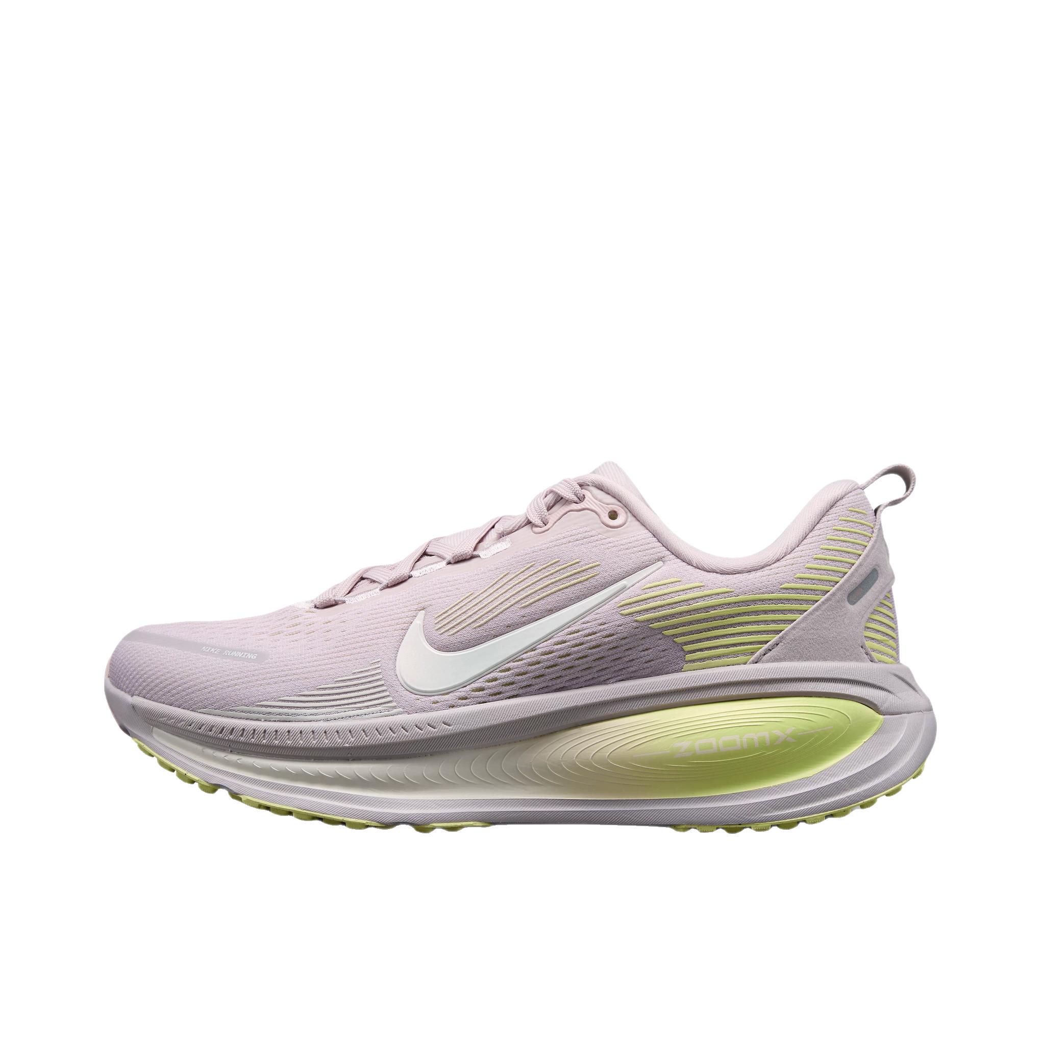 推荐商品：Nike Vomero 18 跑鞋 减震防滑低帮厚底训练轻便短跑贴合防水 微粒玫瑰红/帆白色/紫色/黄色/浅骨色