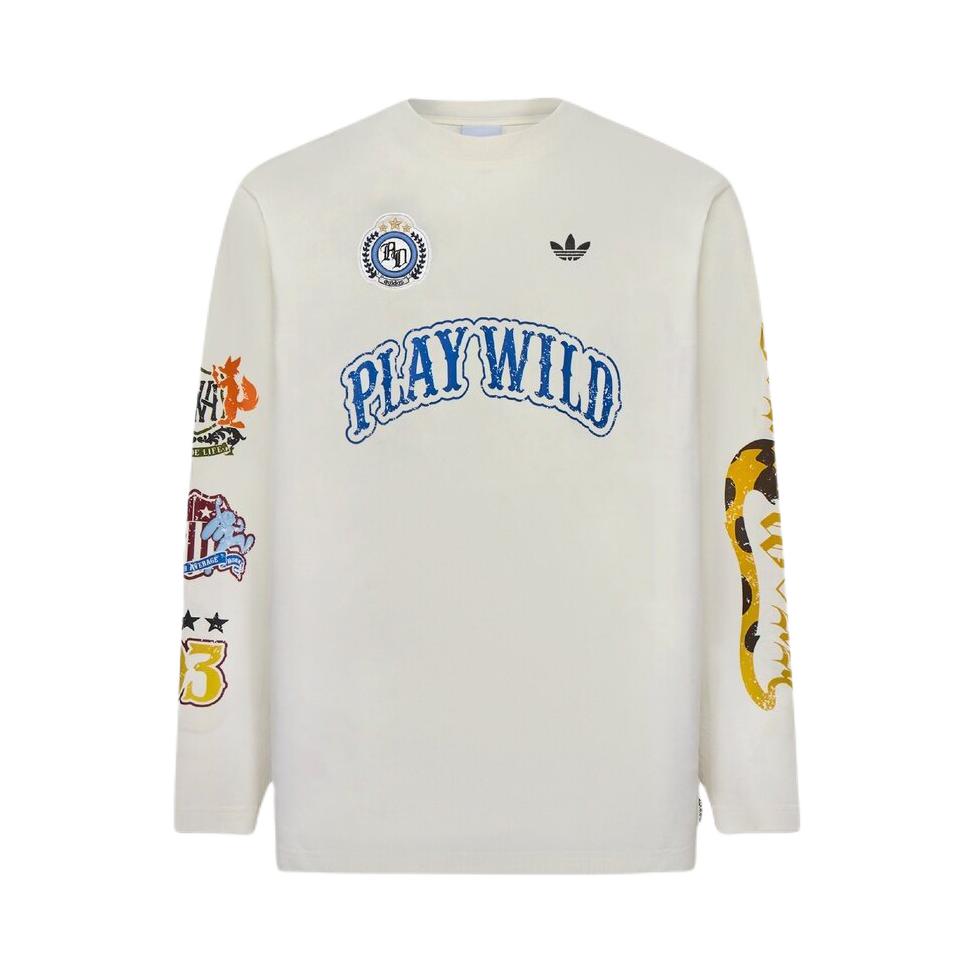 adidas Originals/三叶草 2026AW 套头圆领长袖T恤 KX4895 白