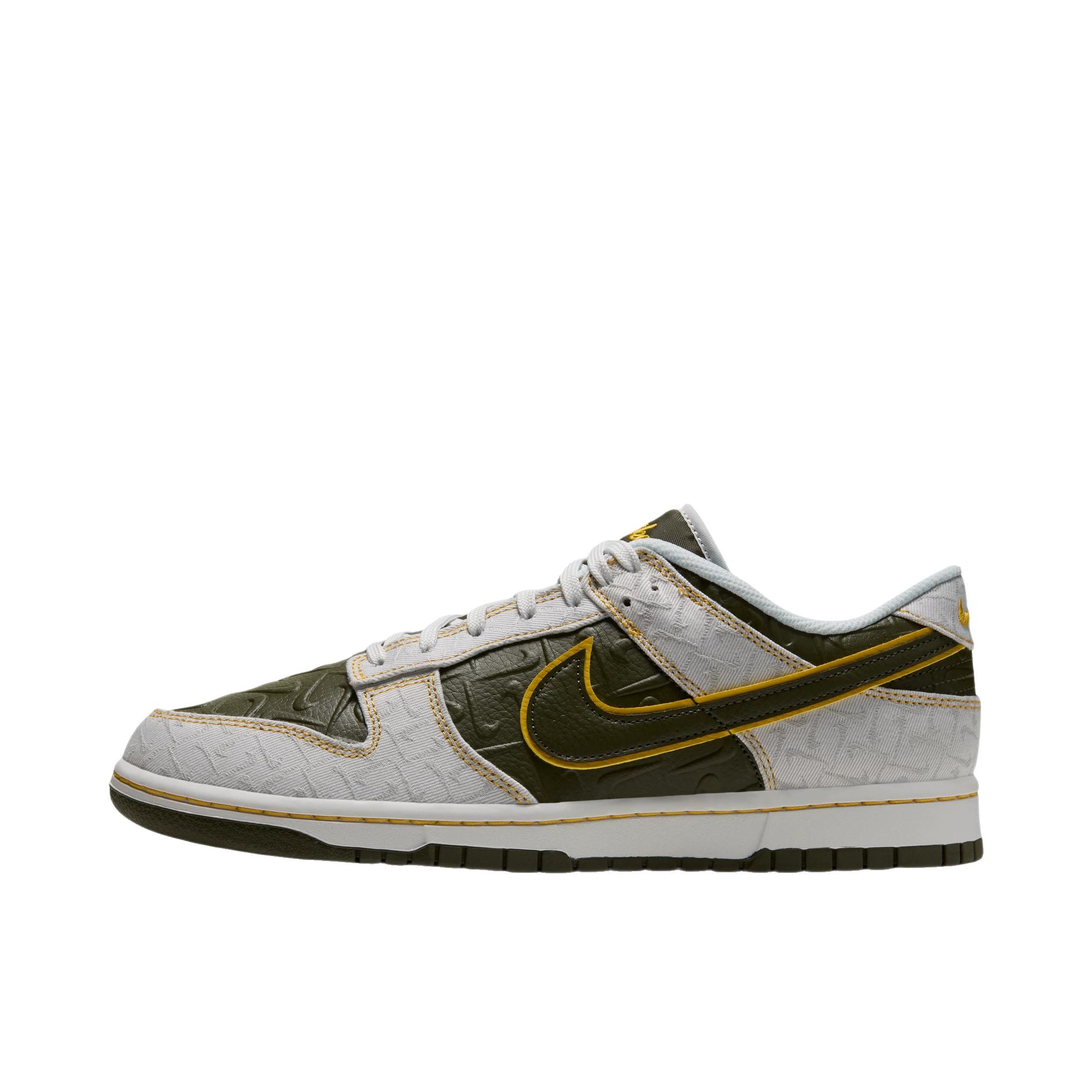 推荐商品：Nike Dunk 板鞋 经典复古百搭 山峰白/卡其绿/赭黄色
