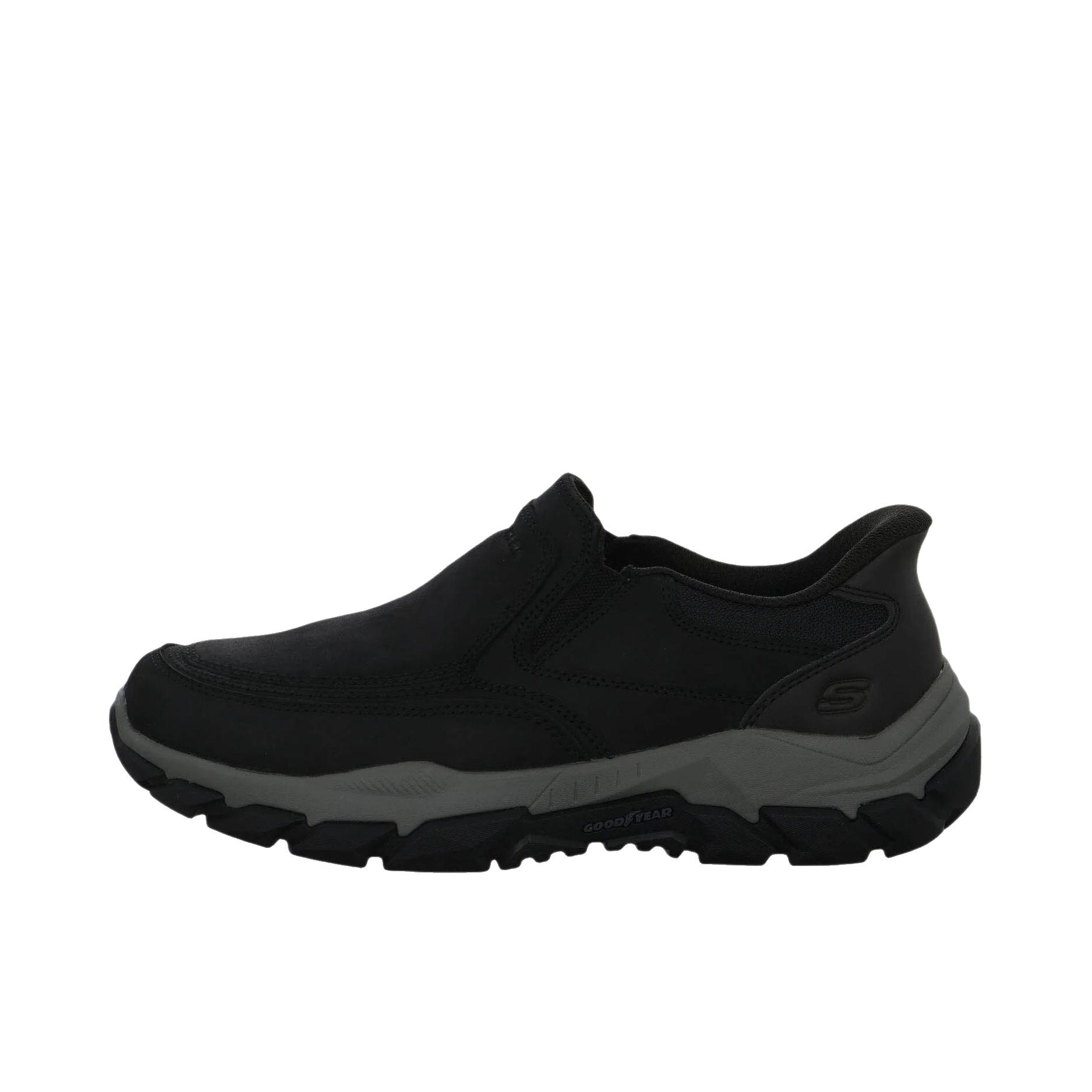 推荐商品：Skechers/斯凯奇 Santoro Santoro-Archaic 运动休闲鞋 复古防滑耐磨圆头 低帮/灰色/黑色