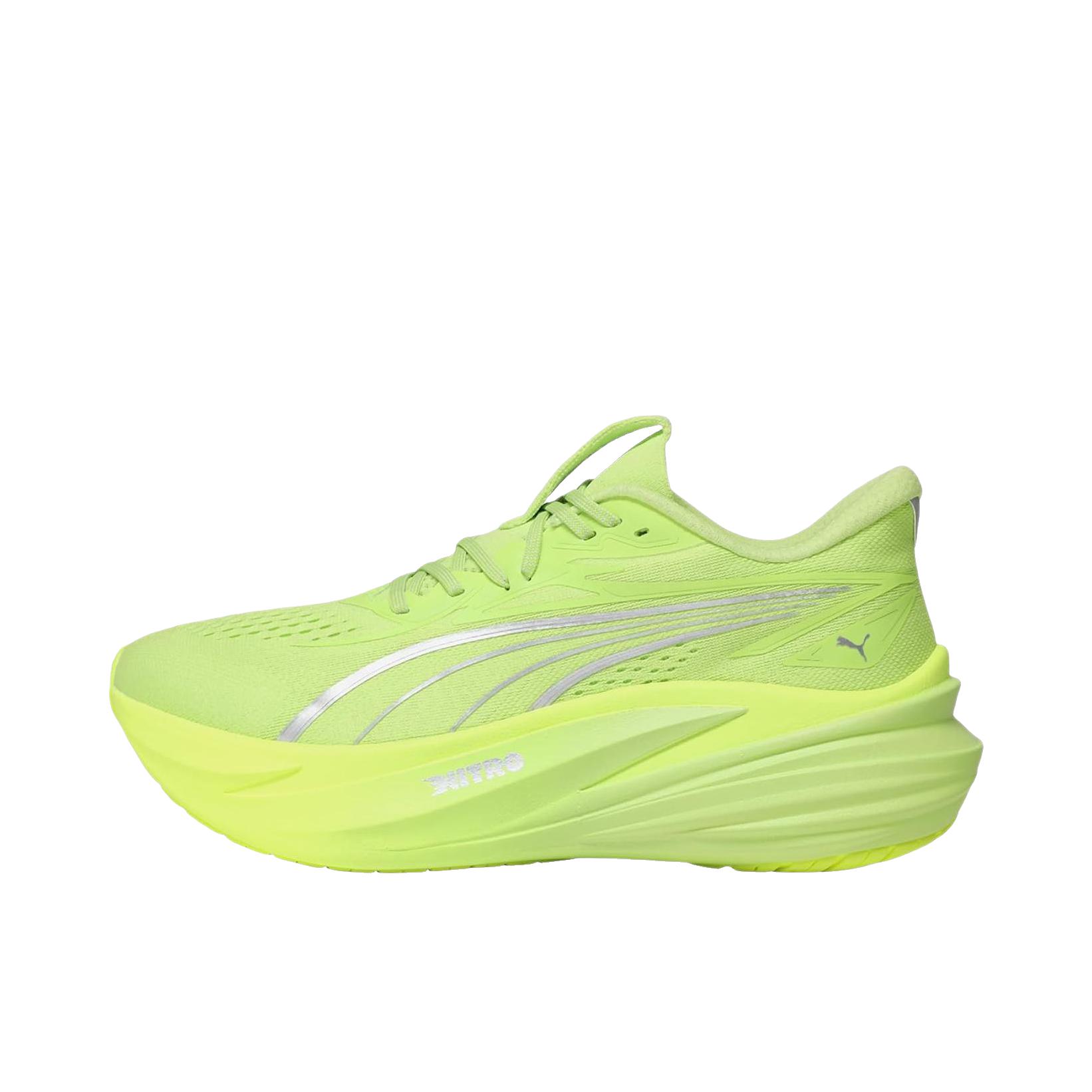 推荐商品：Puma/彪马 Magmax Nitro™ 2 跑鞋 柔软透气休闲厚底贴合回弹缓震防滑 低帮/绿色