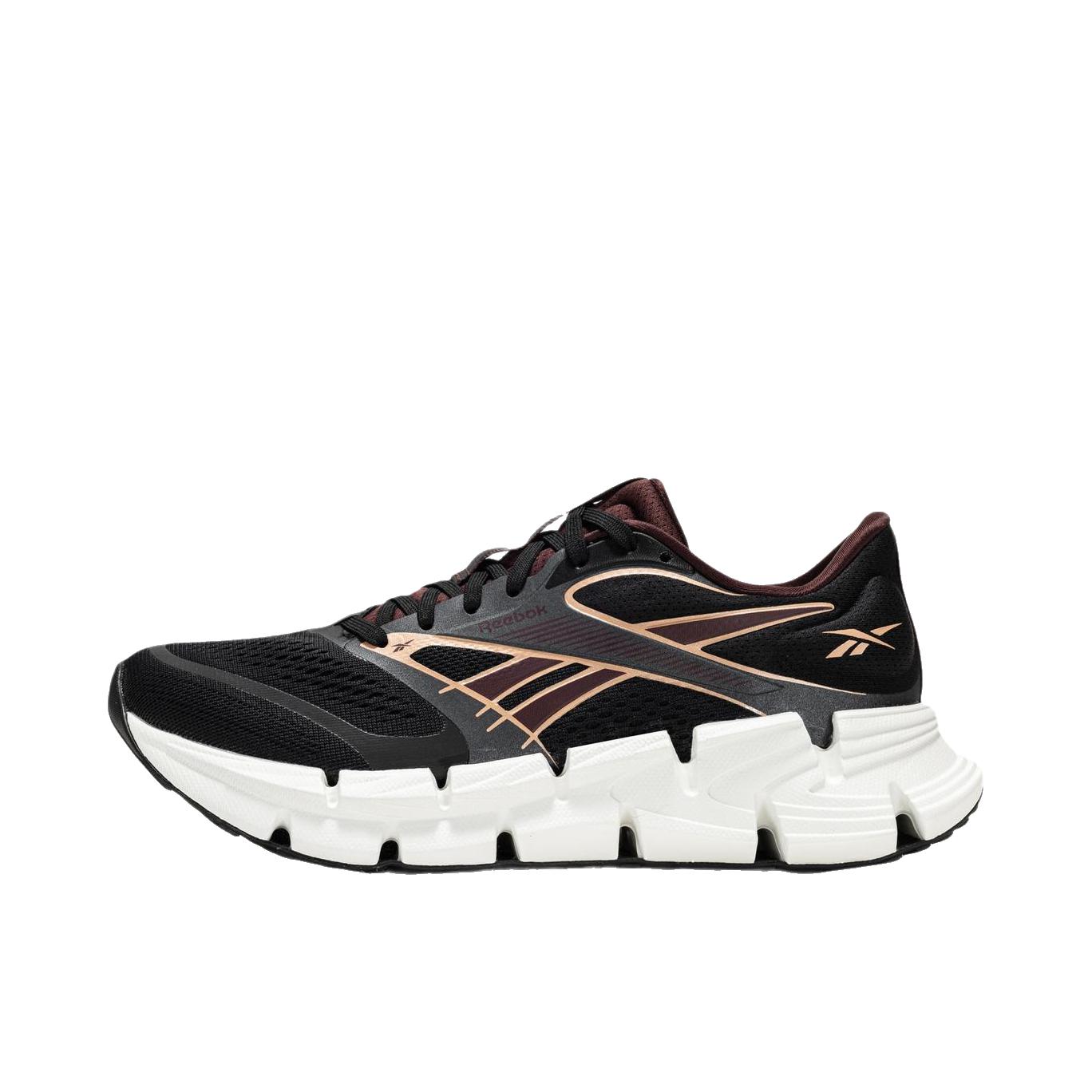 推荐商品：Reebok/锐步 FloatZig 2 跑鞋 百搭圆头厚底系带 低帮/黑色