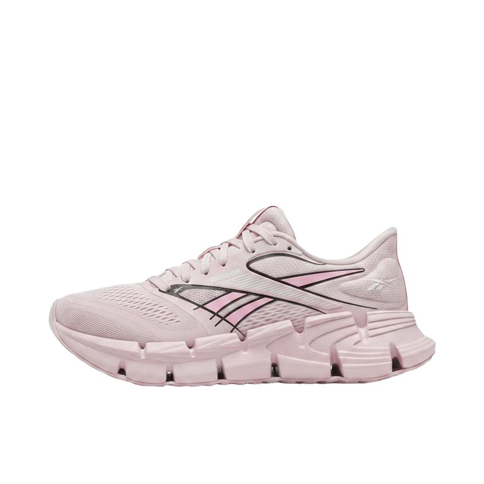 推荐商品：Reebok/锐步 FloatZig 2 跑鞋 百搭圆头厚底系带 低帮/女款/粉色 