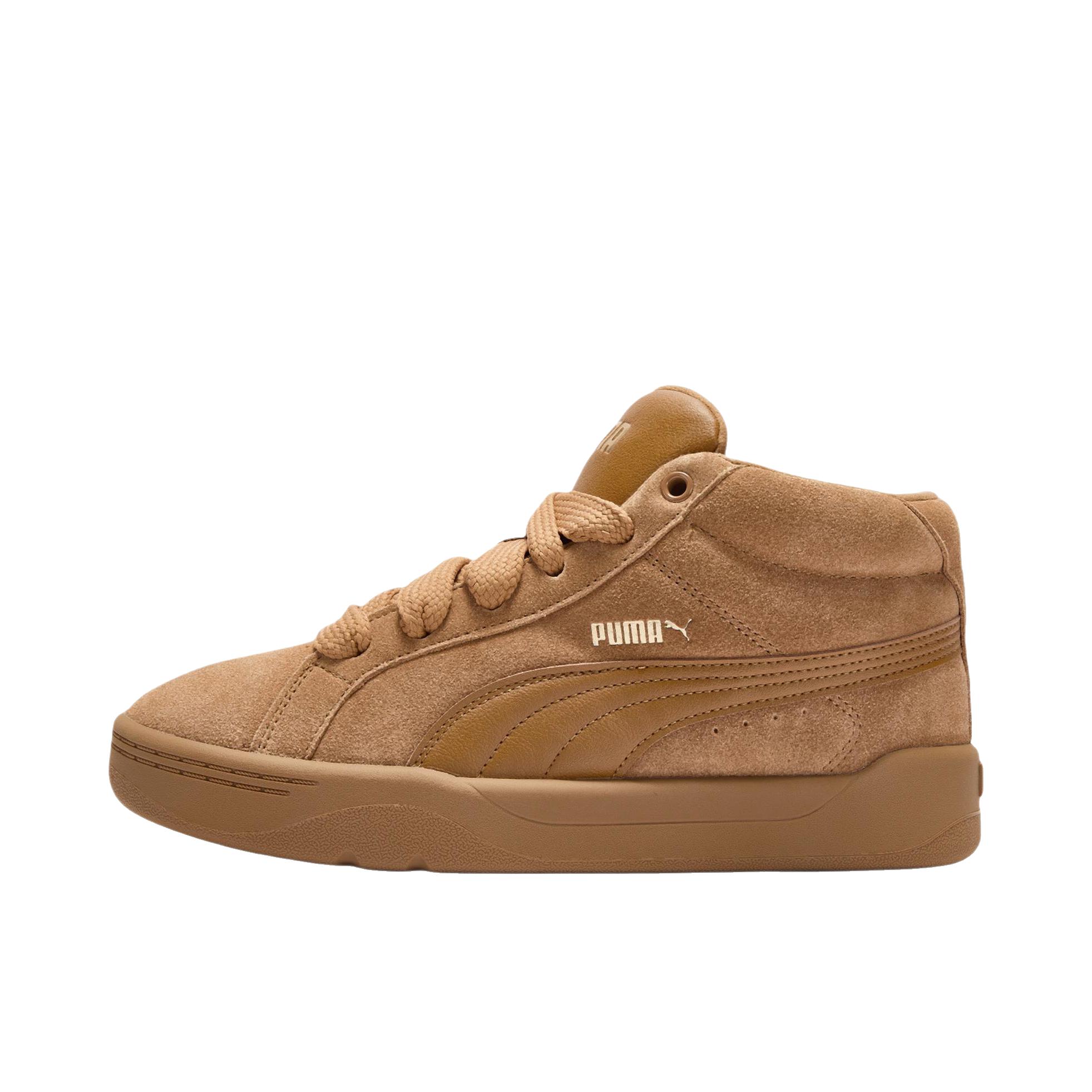 推荐商品：Puma/彪马 Park Lifestyle 面包鞋 板鞋 轻便轻质透气耐磨胶底复古 高帮/小麦棕