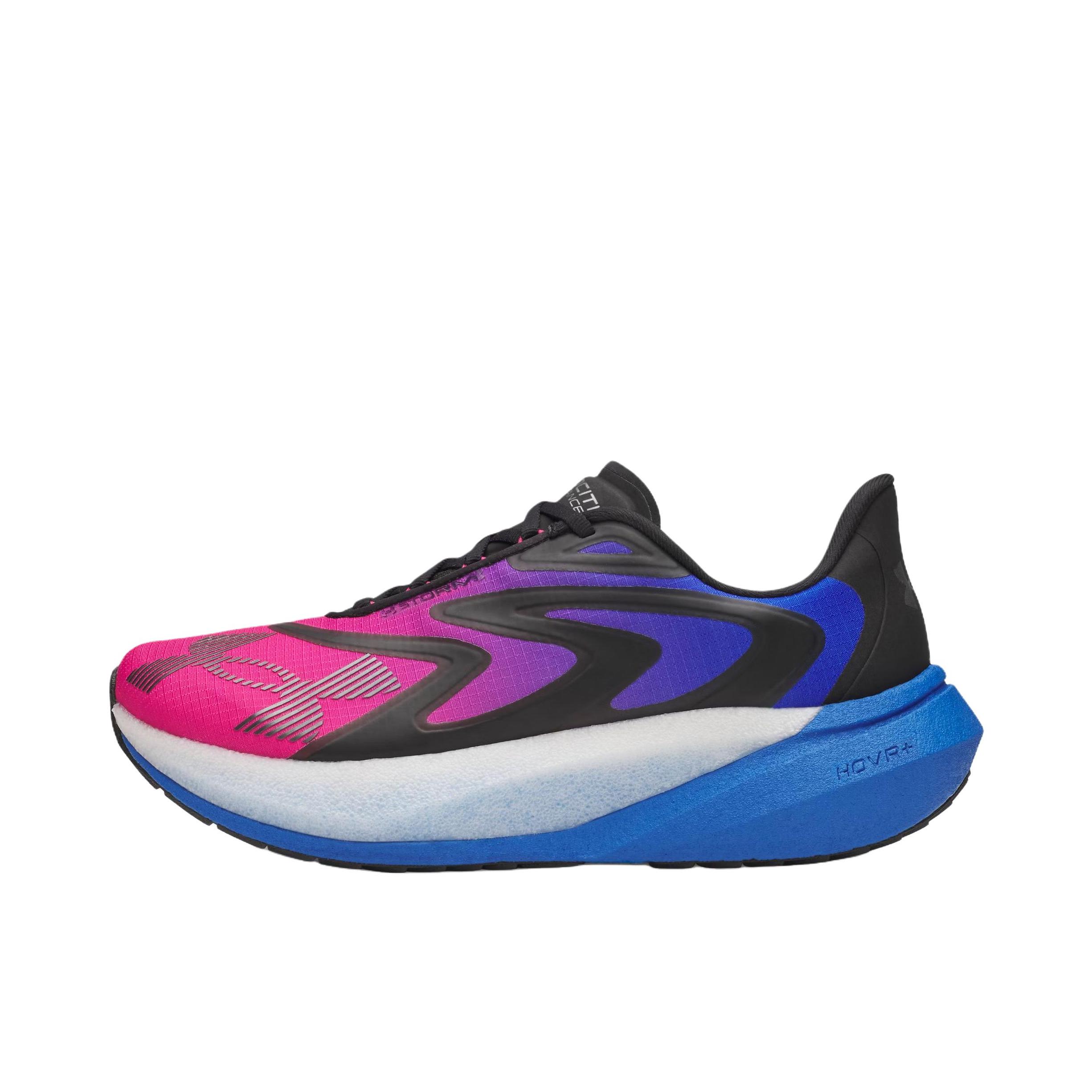 推荐商品：Under Armour/安德玛 Velociti Distance Storm 运动休闲鞋 透气缓震回弹耐磨 低帮/黑色/皇家蓝/金属枪灰色
