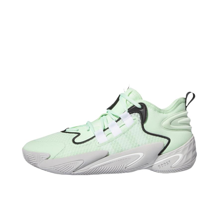 推荐商品：adidas BYW Select 篮球鞋 缓震回弹防滑耐磨实战 低帮/半绿火花/鞋白/灰两款
