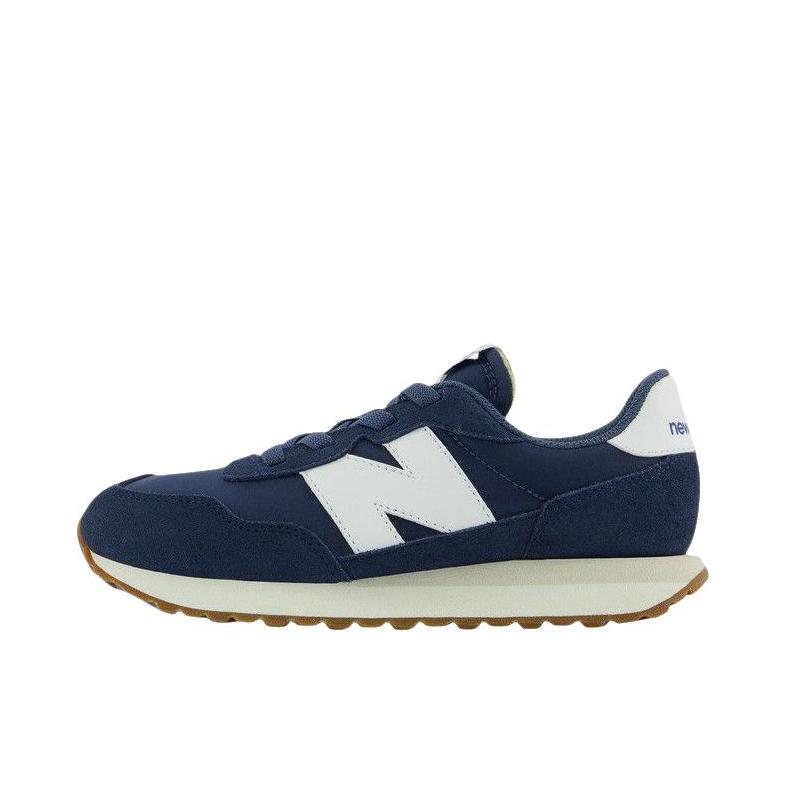 推荐商品：New Balance 237 网面 休闲 透气复古 防滑耐磨 拼接 防踢 织物 运动鞋儿童 M宽/大童/藏蓝色