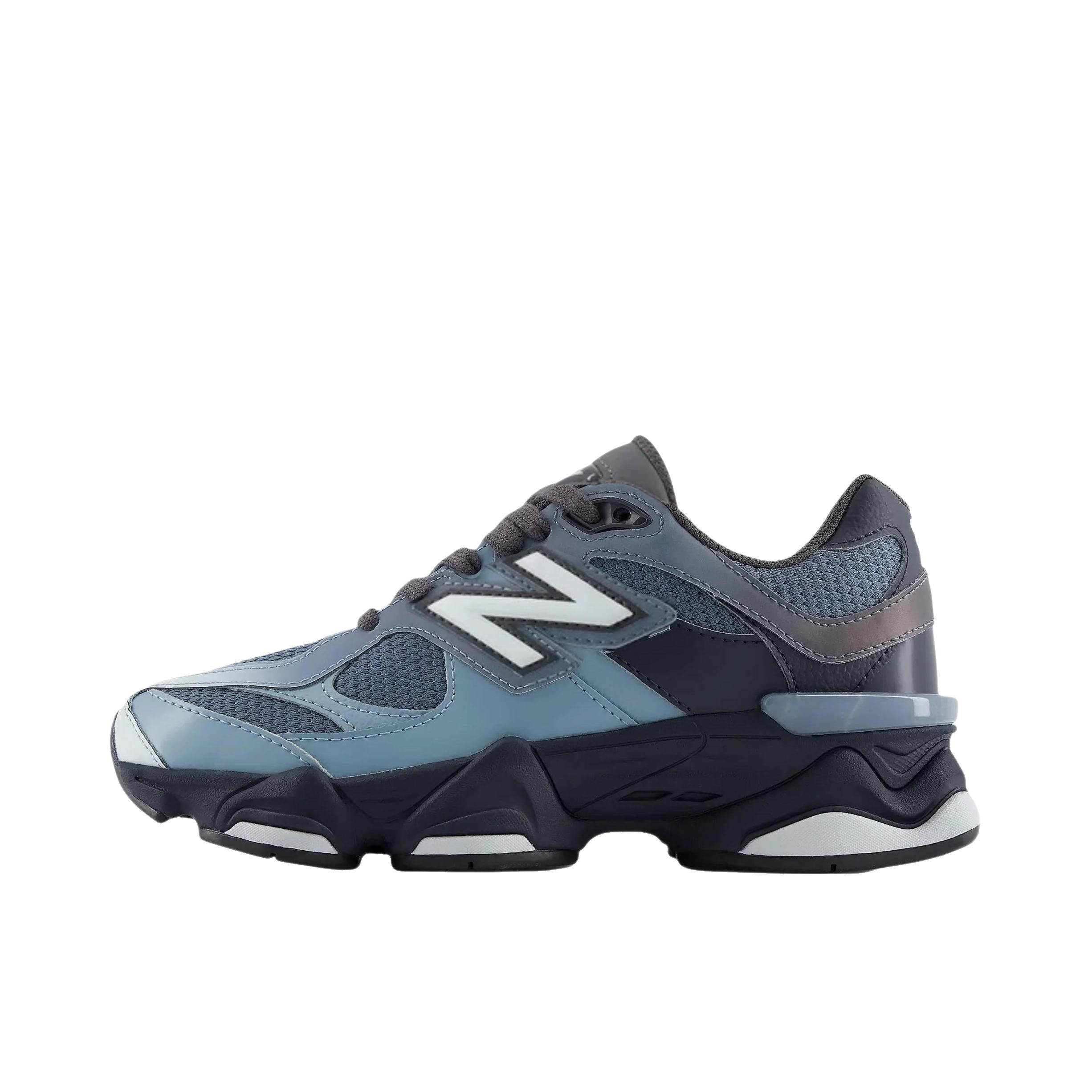 推荐商品：New Balance 9060 跑鞋 绒面革舒适减震网面透气防滑耐磨拼接复古增高圆头贴合耐穿 M宽/低帮/大童/暗影蓝/夜色