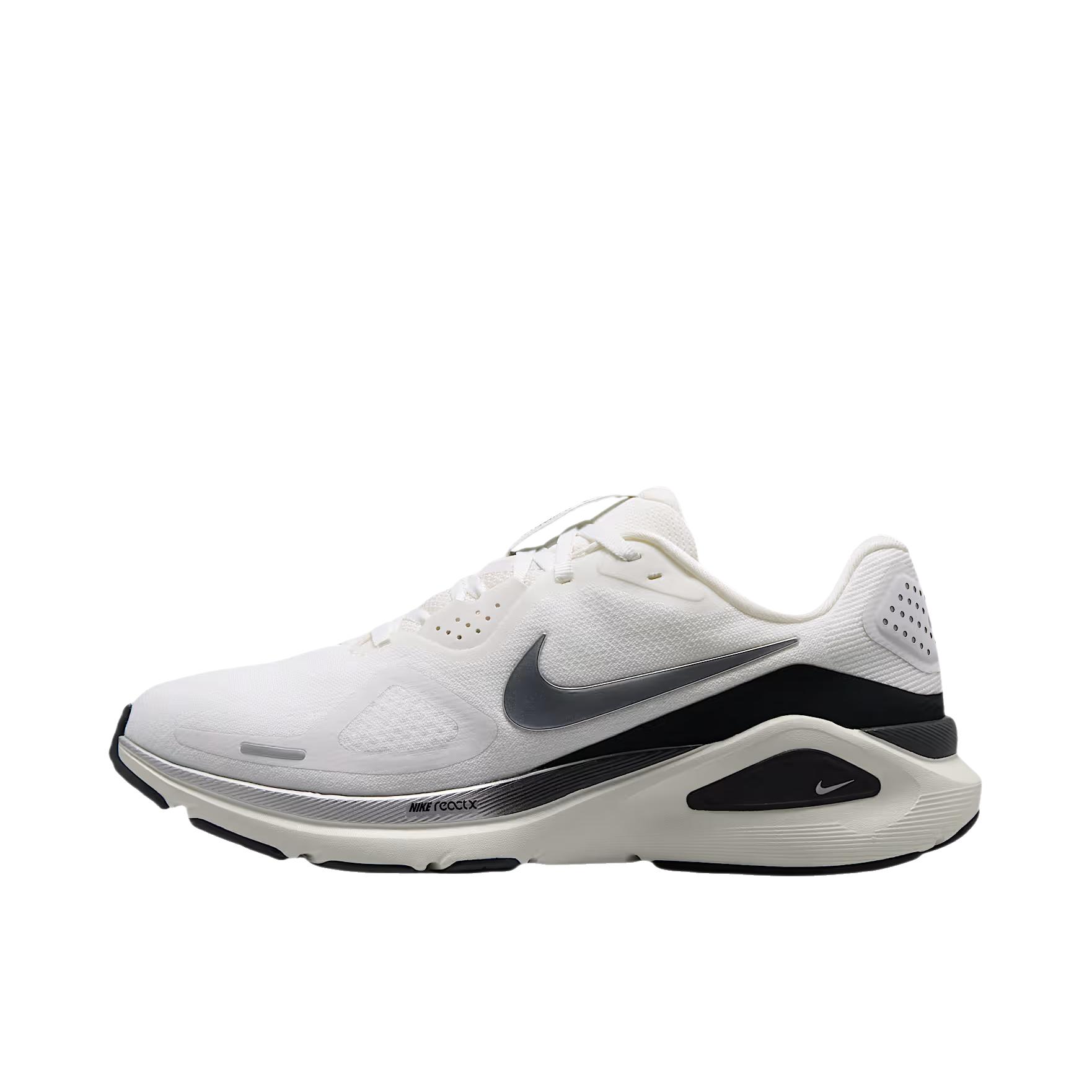 推荐商品：Nike Zoom Structure 26 跑鞋 百搭防滑回弹耐磨低帮泡绵贴合短跑 低帮/峰白色/炭黑色/帆白色/金属银