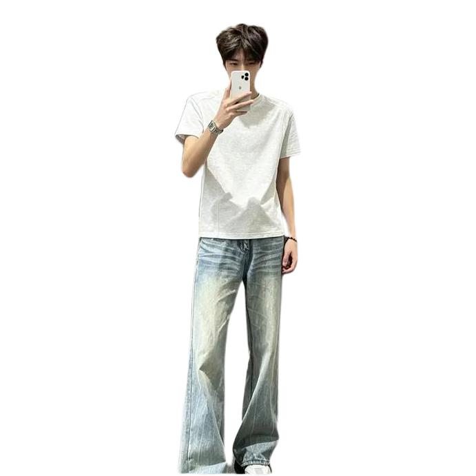 GKTZ 2026AW 薄款直筒水洗牛仔裤 YF171 蓝