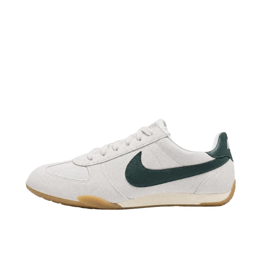 推荐商品：Nike Sprint Sister 运动休闲鞋 系带平跟圆头薄底复古芭蕾风 低帮/米白色/绿色