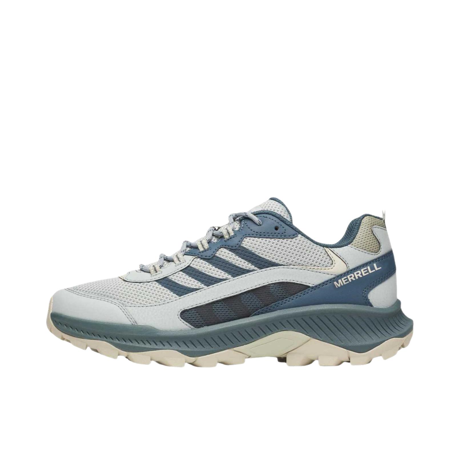 推荐商品：Merrell/迈乐  SPEED STRIKE 2  防水 登山 防滑 越野 轻量  户外鞋 徒步鞋 蓝色/浅灰色