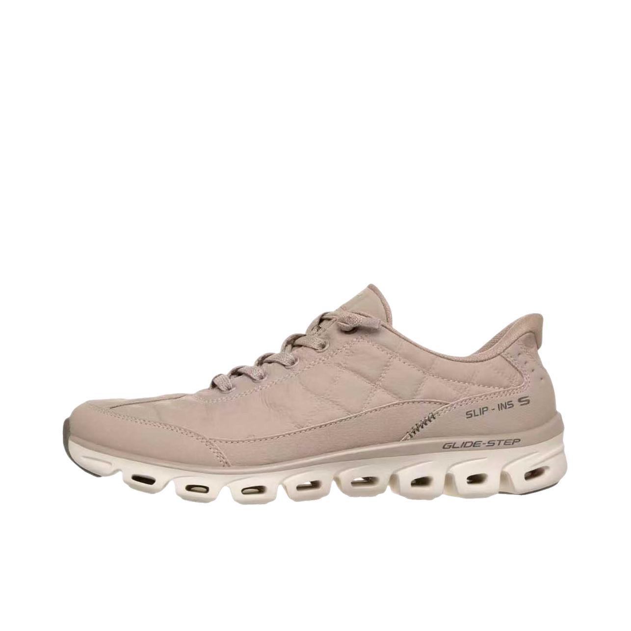 推荐商品：Skechers/斯凯奇 Slip-ins 运动休闲鞋 简约防滑耐磨圆头 低帮/女款/灰色/褐色