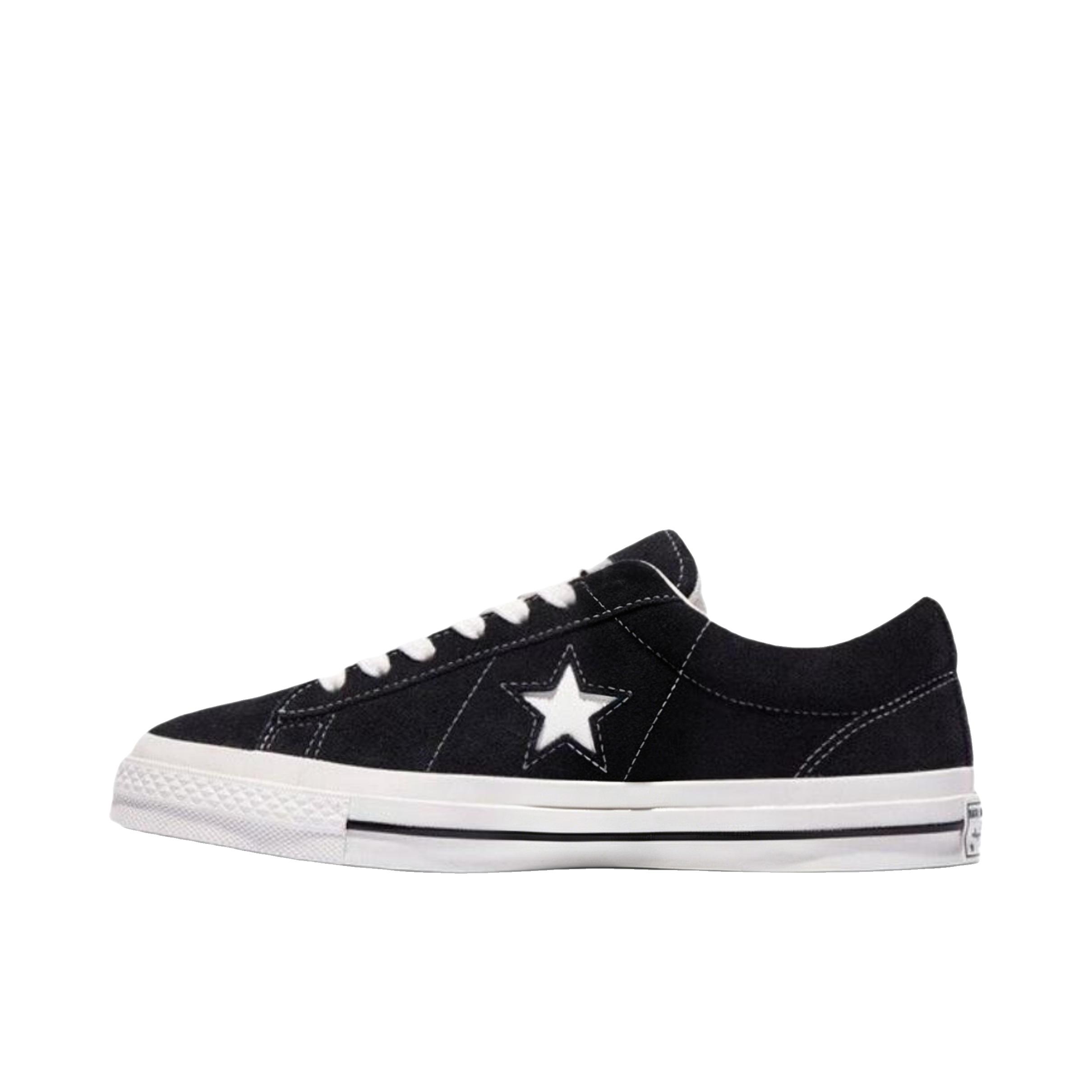 推荐商品：Converse/匡威 One Star 翻毛皮 防滑 复古 星星鞋 板鞋 低帮/黑色