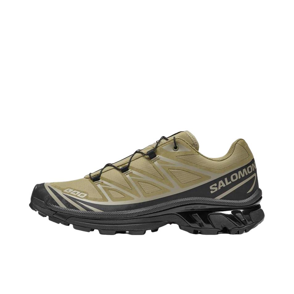 推荐商品：Salomon/萨洛蒙 XT-6 户外休闲鞋 越野跑鞋 织物复古机能透气网布支撑防水包裹性 低帮/龙舌兰绿/黑色/鼠尾草灰棕色 