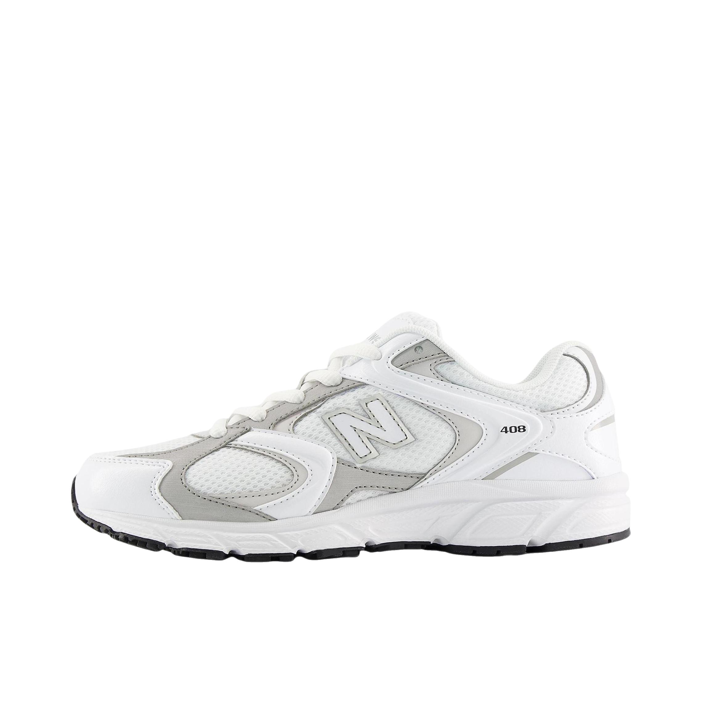 推荐商品：New Balance 408 织物 透气耐磨 防滑增高 舒适网面 时尚复古 潮流 运动休闲鞋 M宽/低帮/大童/白色