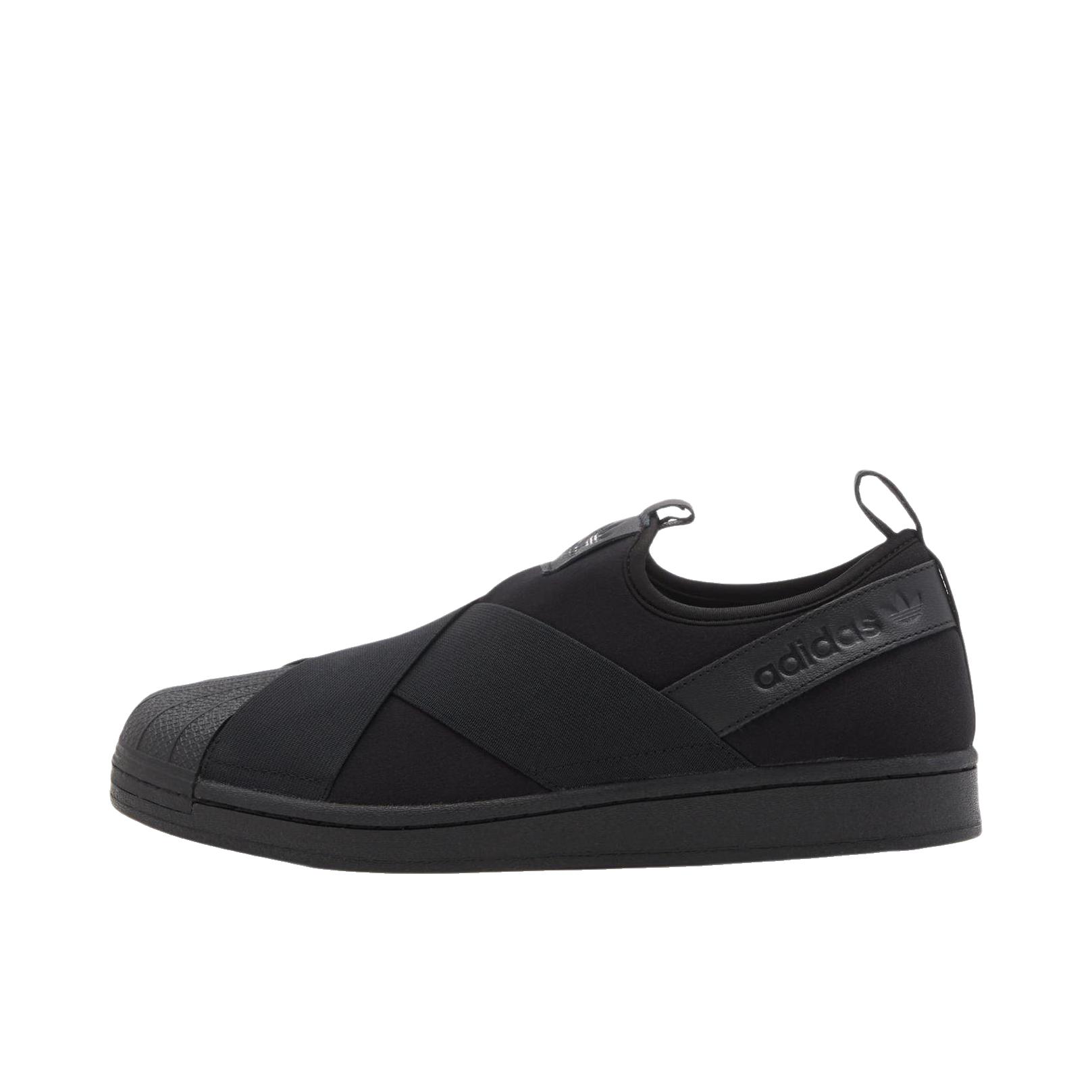 推荐商品：adidas Originals Sst Slip-on Fleece 耐磨 防滑 运动休闲鞋 低帮/深黑色
