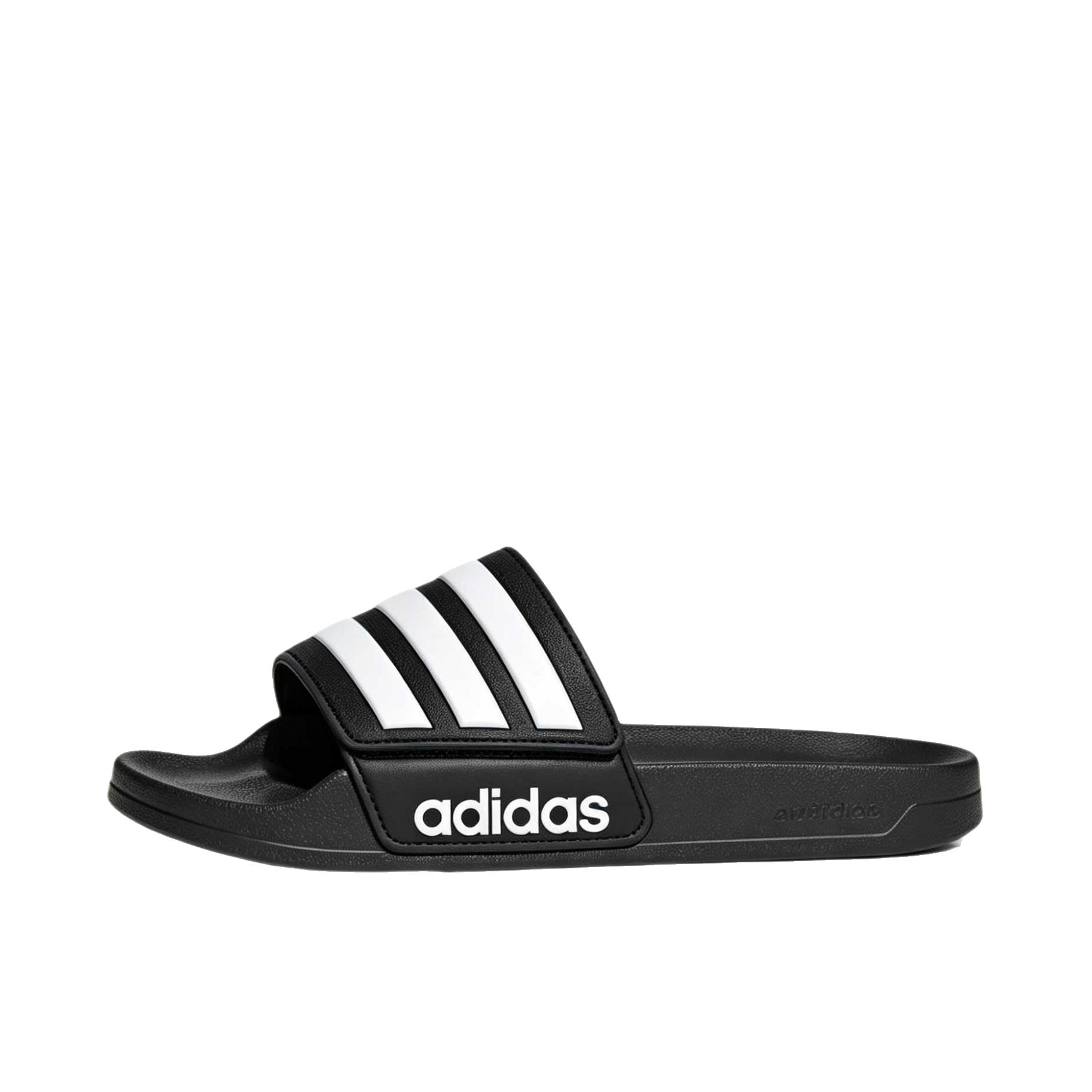 推荐商品：adidas Adilette Comfort 防滑耐磨 轻便透气 简约 防水 舒适百搭一字 休闲 拖鞋 云白色/核心黑 