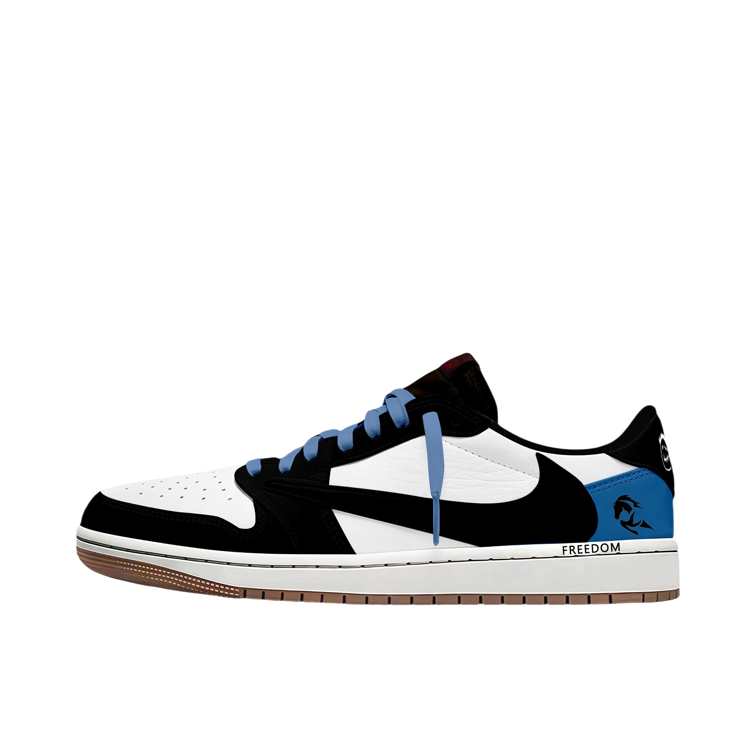 推荐商品：【定制球鞋】Air Jordan 1 减震 耐磨 透气 平跟 复古 潮流 简约 包裹性 防滑 轻便 支撑 增高 板鞋 Travis Scott联名/低帮/千里驹