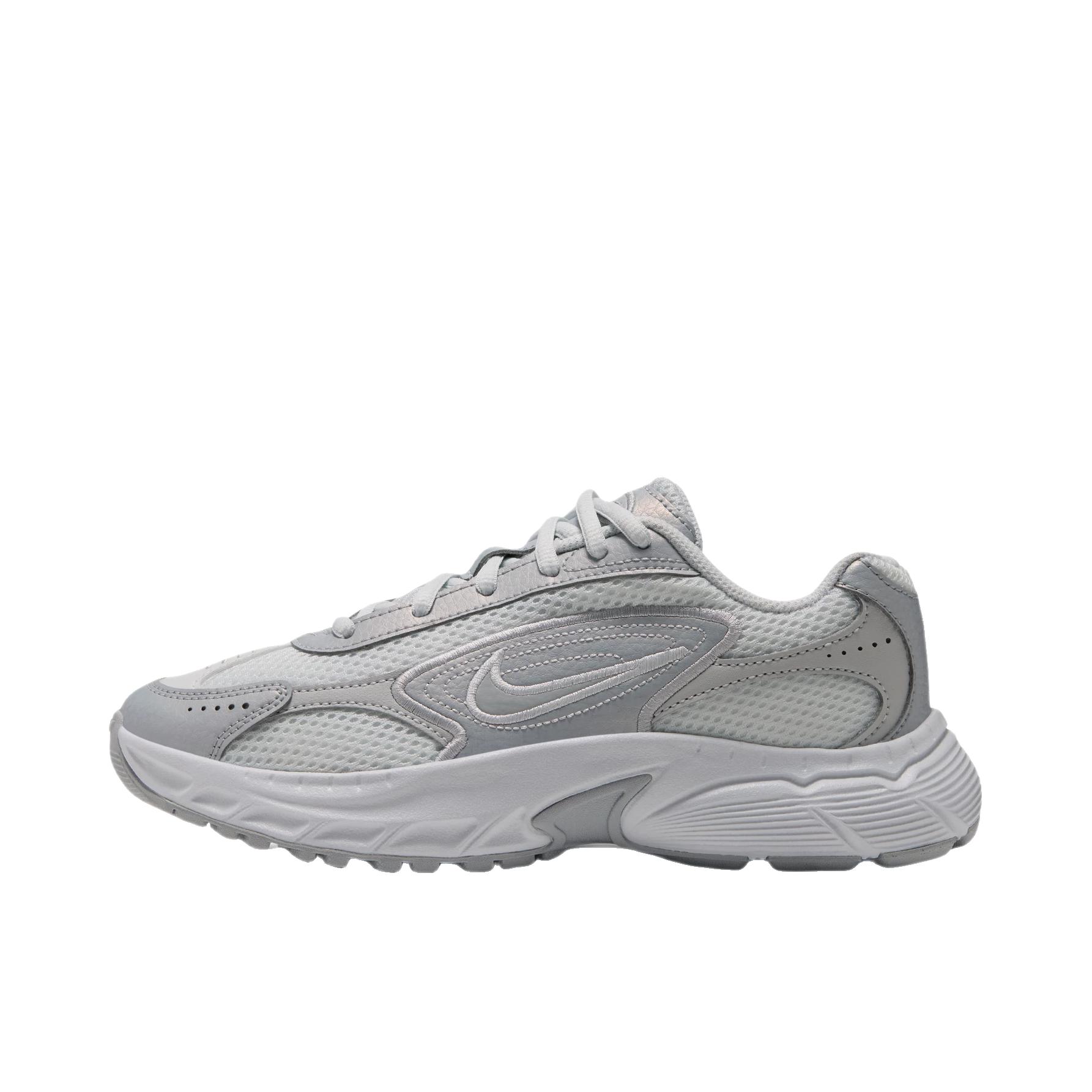 推荐商品：Nike STRATOS SHIFT 2000 运动休闲鞋 防滑耐磨透气 大童/米白色/雾灰色/金属银