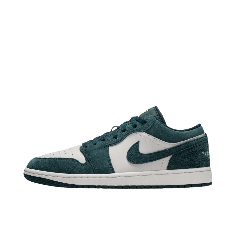 推荐商品：Air Jordan 1 板鞋 运动休闲鞋 复古潮流支撑合成革 低帮/绿色/白色
