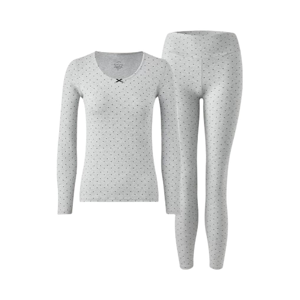 推荐商品：6RBI/六只兔子 2026AW 修身亲肤无痕保暖内衣套装 女装 1M26D1014A718 星灰
