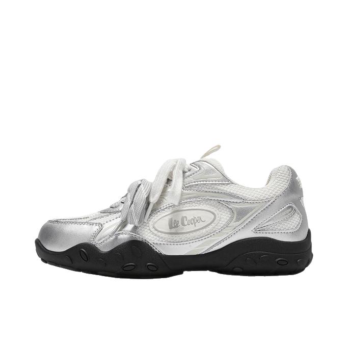 推荐商品：Lee Cooper 运动休闲鞋 厚底圆头日常 LCQBCA2263029 平底款/女款/米色/银色