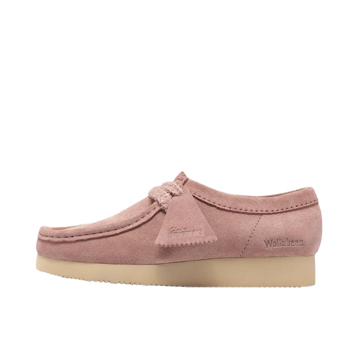 推荐商品：其乐 Originals WALLABEE 运动休闲鞋 百搭复古橡胶 低帮/粉灰色
