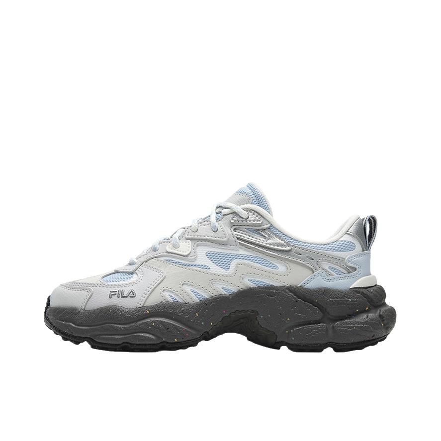 推荐商品：FILA/斐乐 Fern 蕨草鞋 运动休闲鞋 防滑耐磨舒适轻便潮流简约厚底增高织物户外动时尚百搭 女款/蘑菇灰色/苍穹蓝
