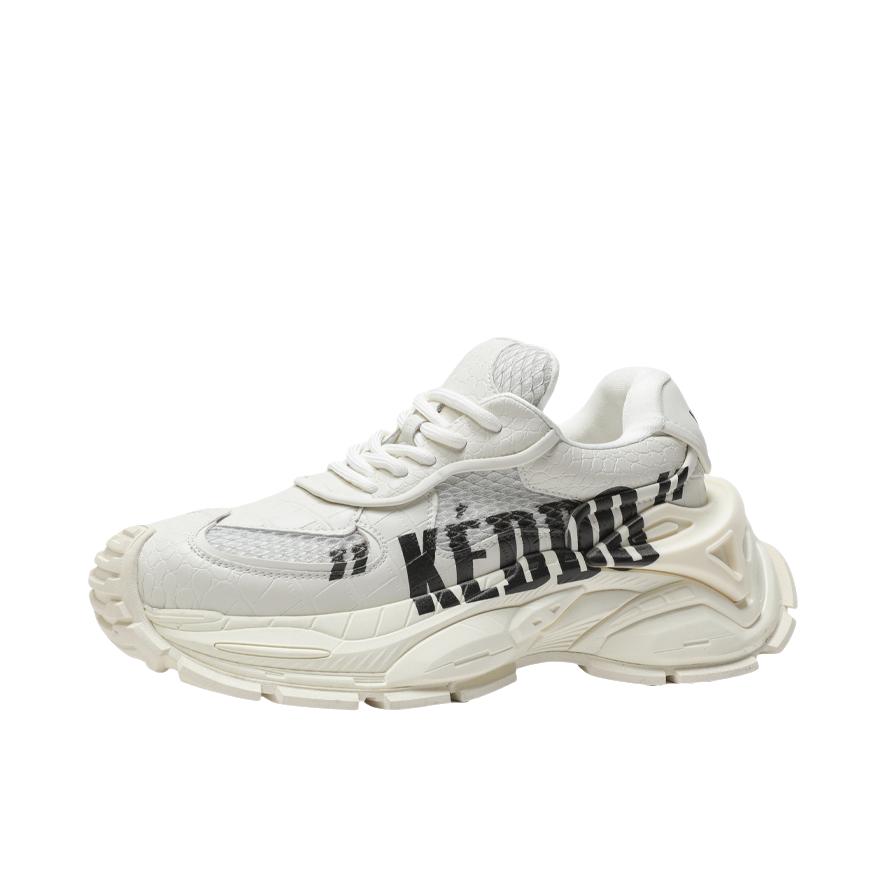 推荐商品：KEDDO 老爹鞋 轻便透气运动 K5C01012 白色