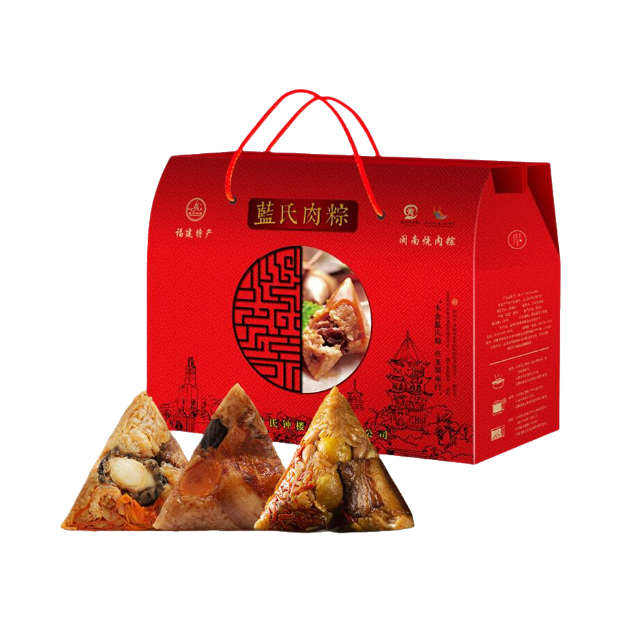 推荐商品：蓝氏钟楼 蓝氏肉粽 10粽 粽子 礼盒装