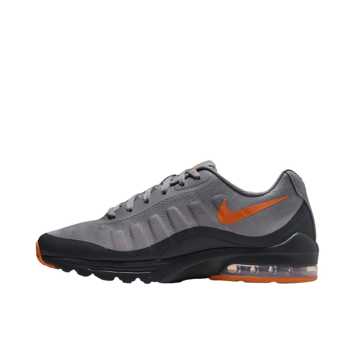 推荐商品：Nike Air Max Invigor 跑鞋 减震耐磨休闲透气低帮回弹织物合成革舒适 灰色/橙色