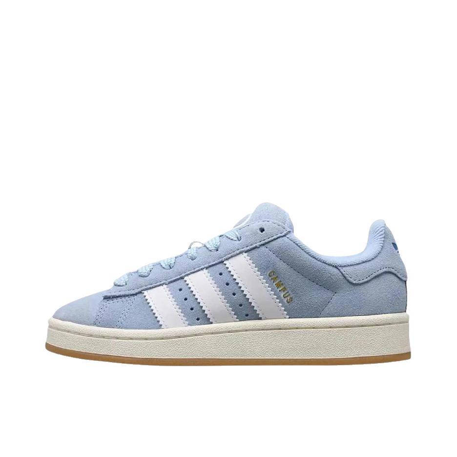 推荐商品：adidas Originals Campus 00s 板鞋 面包鞋 复古缓震透气轻便薄底贴合耐穿圆头包裹性平跟支撑 低帮/大童/蓝色