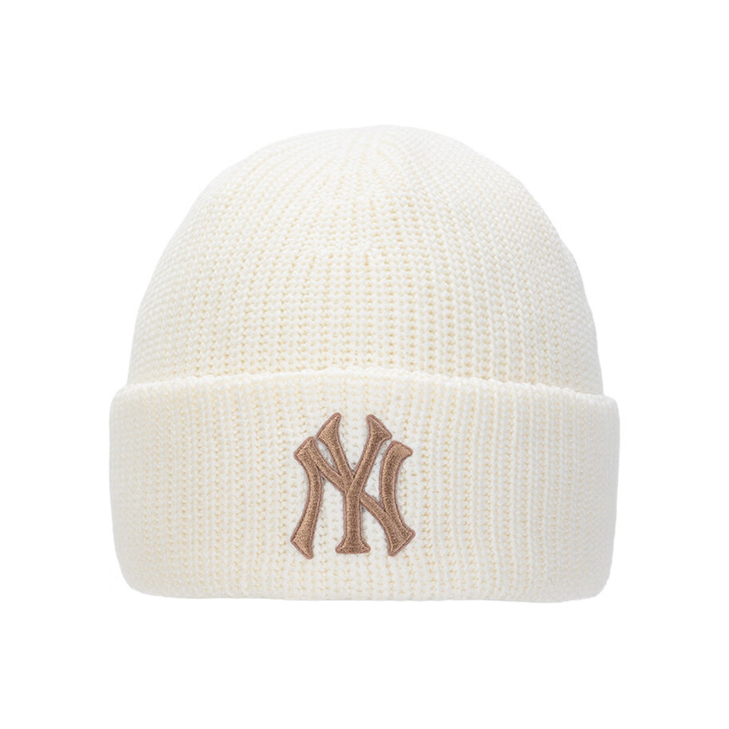 MLB 26AW运动生活柔软亲肤针织帽 3ABNBM266 奶油色NY50CRD