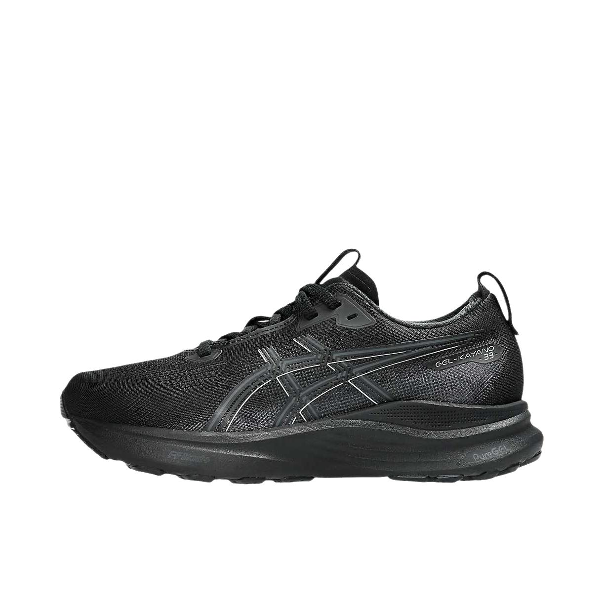 推荐商品：Asics/亚瑟士 GEL-KAYANO 33 跑鞋 透气支撑回弹橡胶 低帮/大童/黑色/载体灰