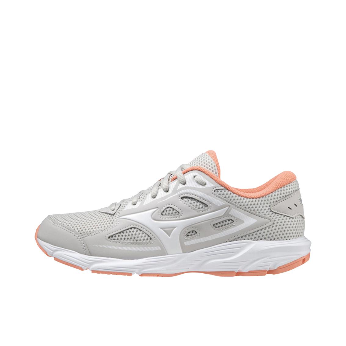 推荐商品：Mizuno/美津浓 Spark 6 舒适减震 休闲百搭 简约 网布 跑鞋 低帮/女款/灰色/粉色
