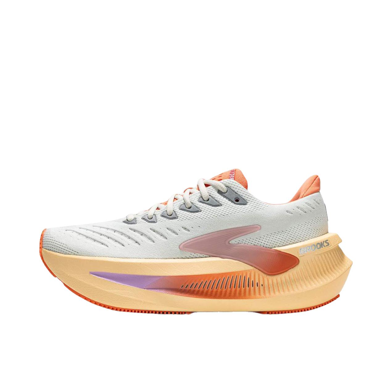 推荐商品：Brooks/布鲁克斯 Glycerin超级甘油 max 减震回弹 长跑 系带 马拉松 跑鞋 女款/灰色/白色/奶油橘粉/薰衣紫