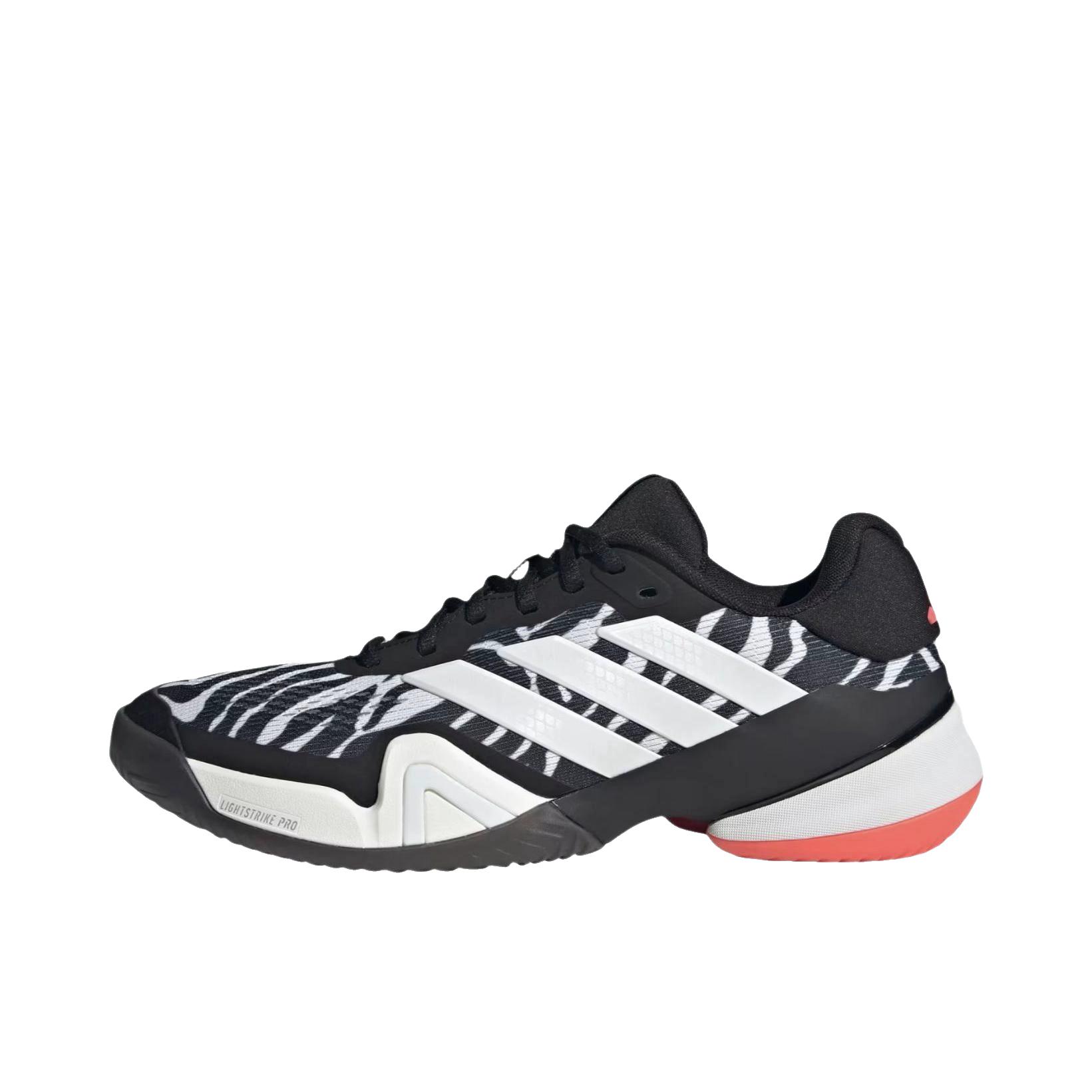 推荐商品：adidas BARRICADE 14 网球鞋 厚底舒适百搭休闲贴合 低帮/核心黑/云白色/太阳黄 