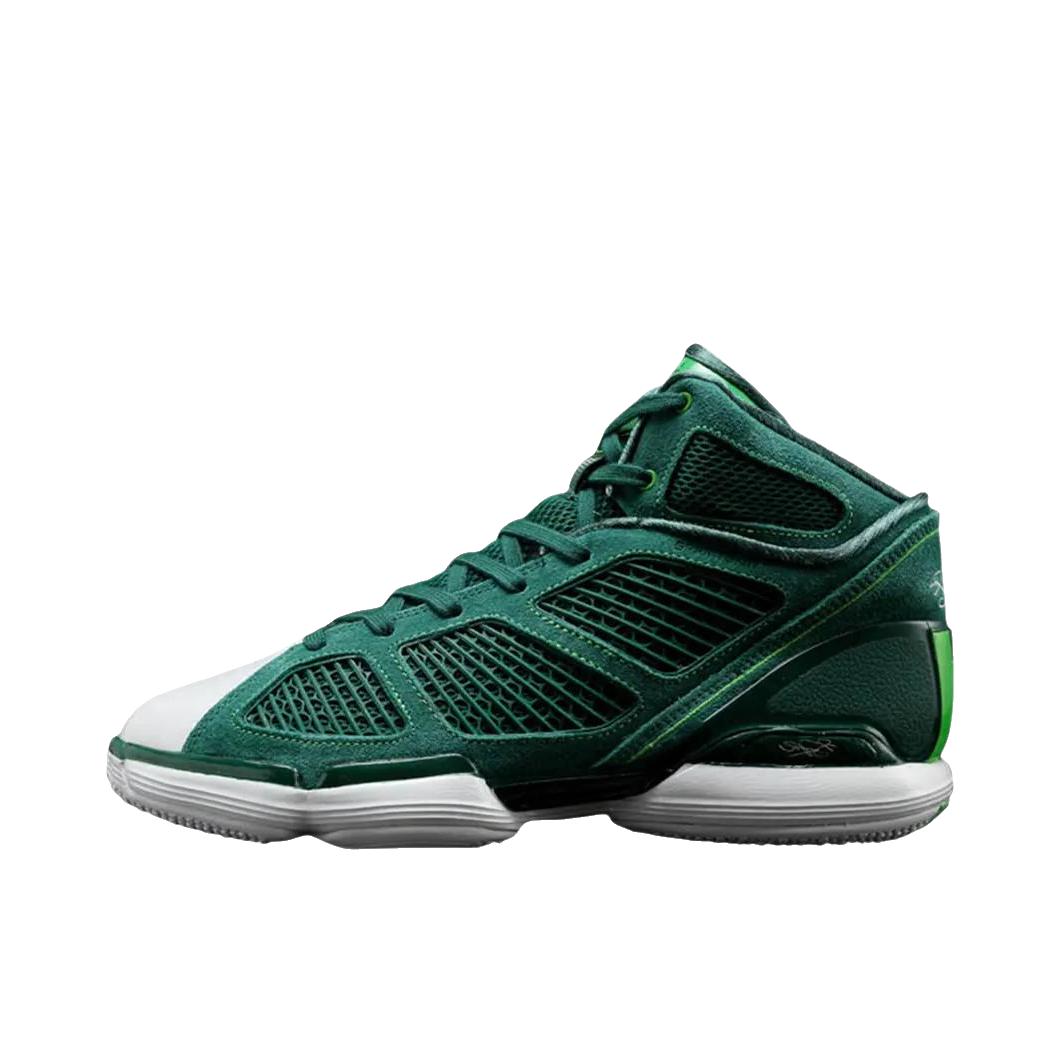 推荐商品：adidas D Rose 1.5 罗斯1.5 篮球鞋 减震防滑实战耐磨织物圆头包裹性支撑 深绿色 
