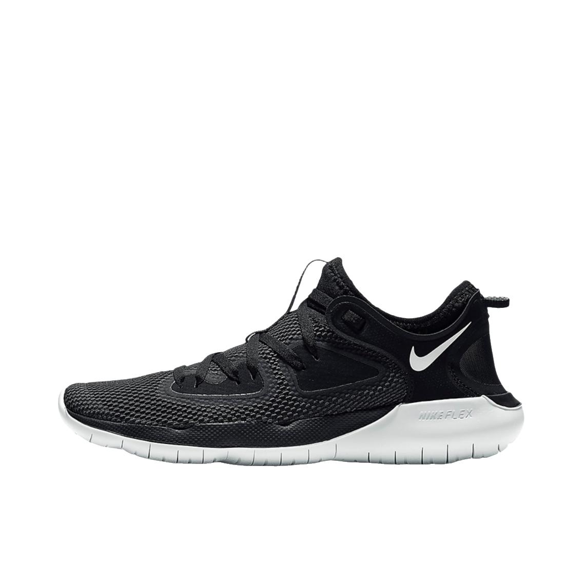 推荐商品：Nike Flex 2019 RN 防滑耐磨 舒适透气 休闲 跑鞋 低帮/女款/深黑色/白色