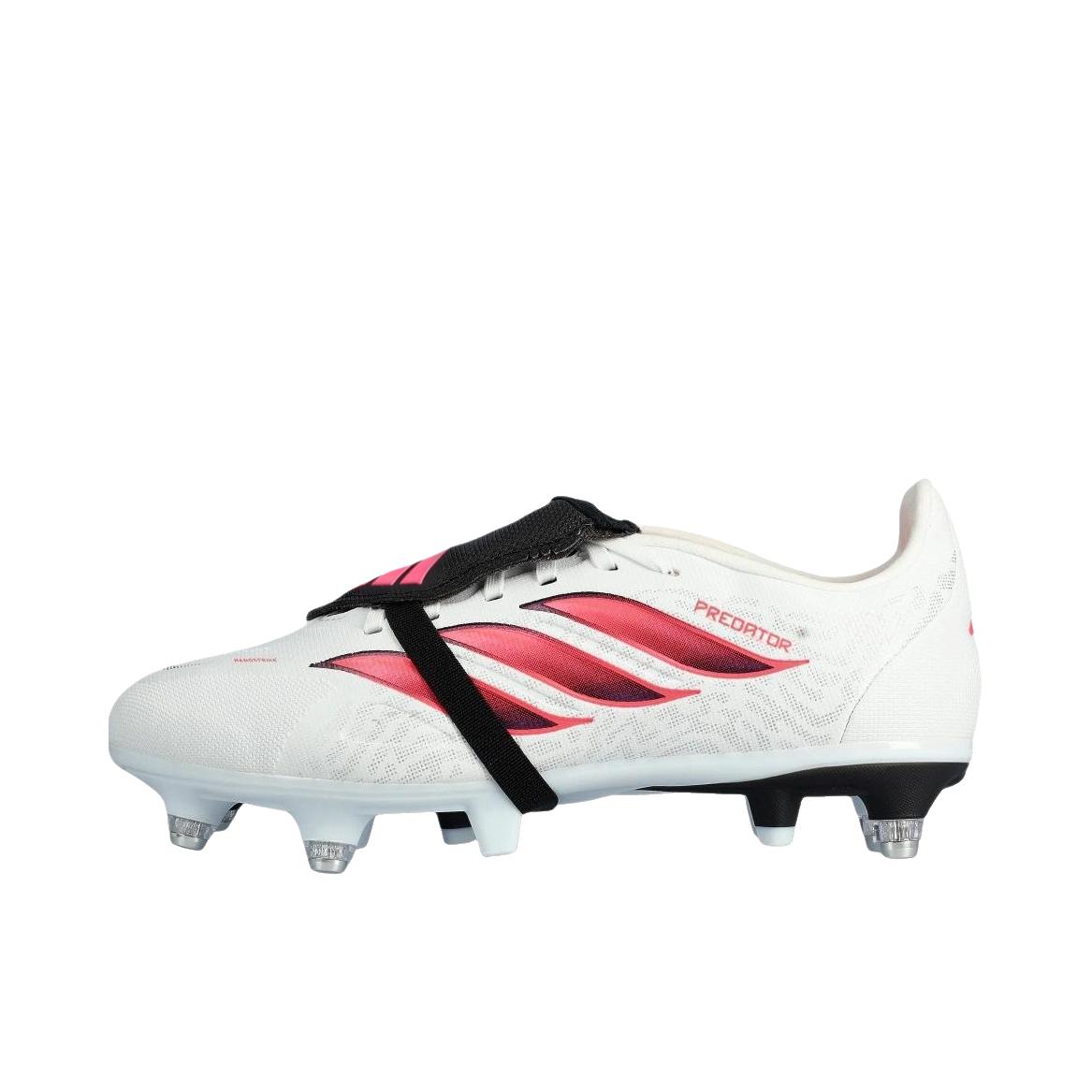 推荐商品：adidas 猎鹰26 Predator Elite FT AG 足球鞋 顶级胶质短钉人草防滑包裹性 低帮/大童/白色/粉色/黑色