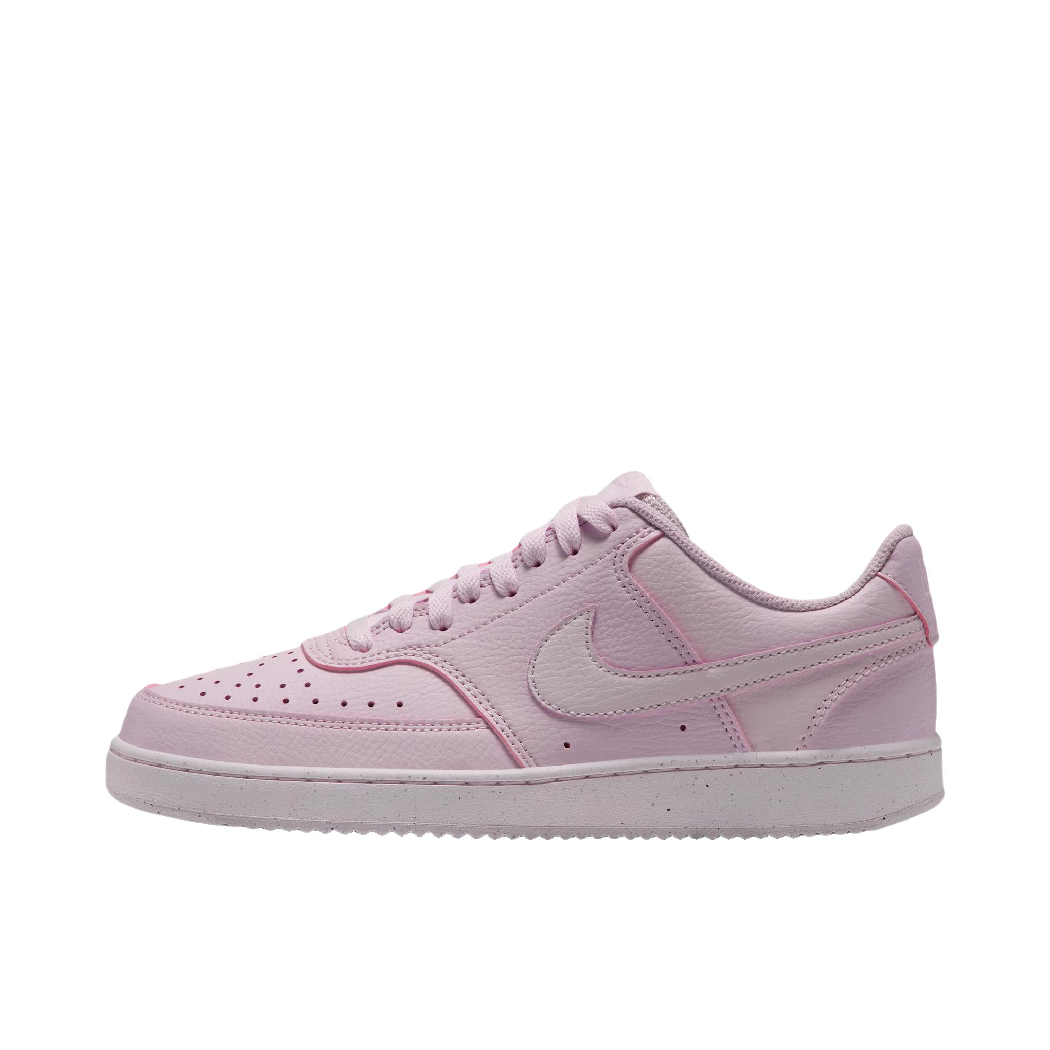 推荐商品：Nike Court Vision 板鞋 复古缓震抓地防滑轻便 浅紫丁香色/珍珠粉