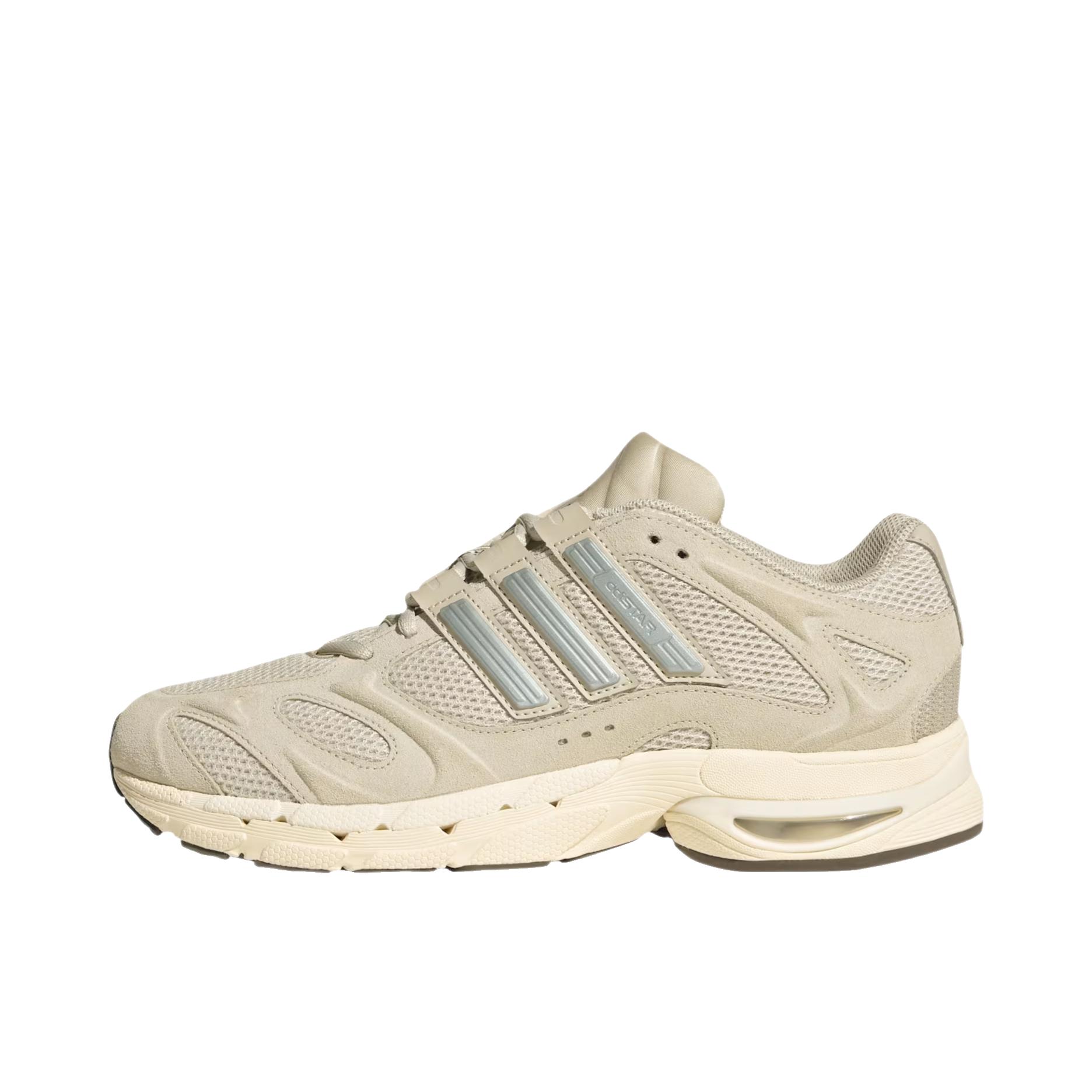 推荐商品：adidas adistar mld 跑鞋 圆头橡胶厚底系带 低帮/腻子灰/银色金属/奇迹米色