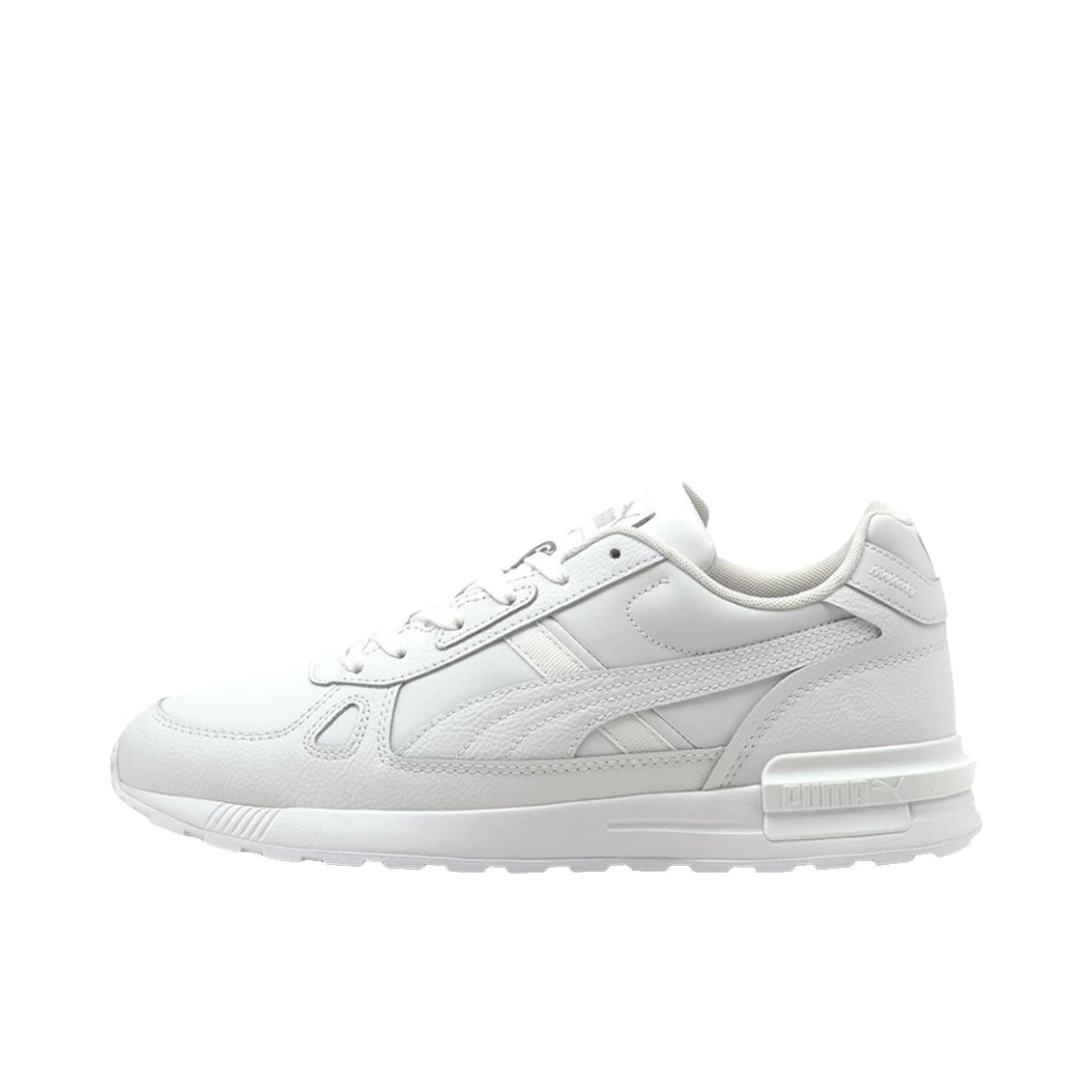 推荐商品：Puma/彪马 Graviton 运动休闲鞋 缓震耐磨轻便透气防滑网面圆头 纯白色