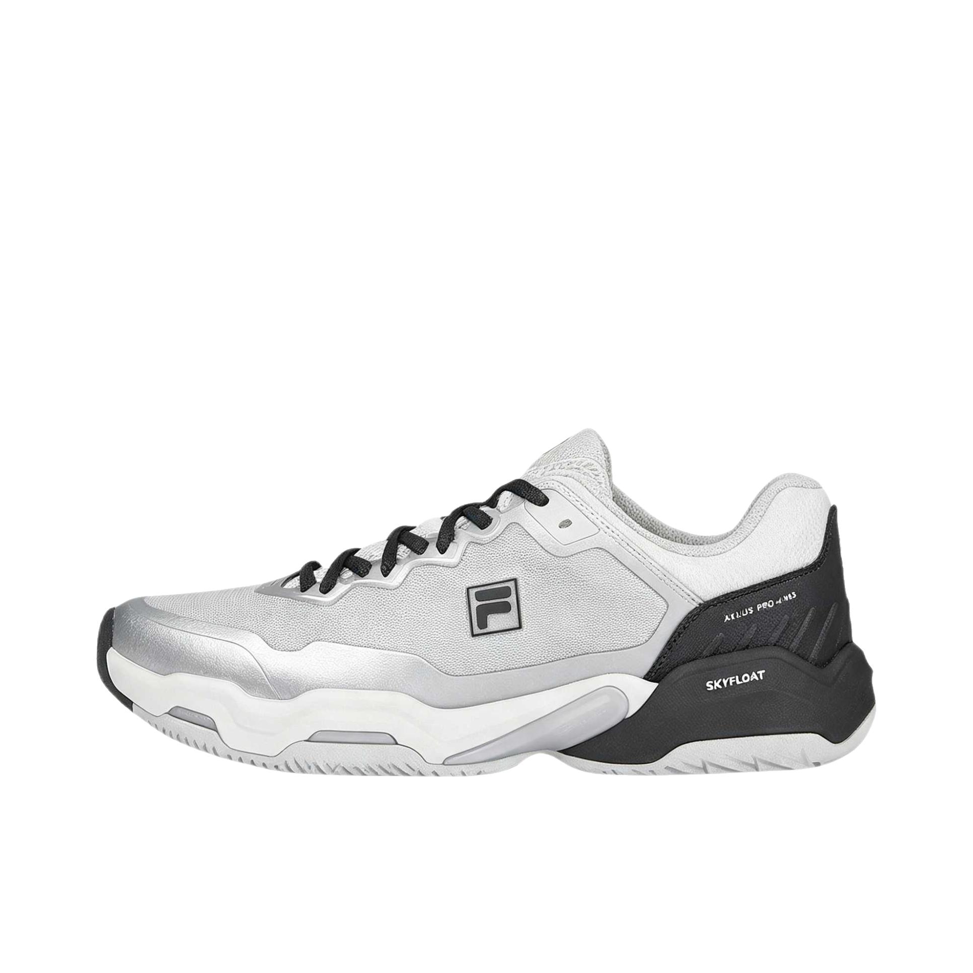 推荐商品：FILA/斐乐 axilus pro 4 网球鞋 合成革涤纶耐磨包裹性 低帮/灰色/黑色