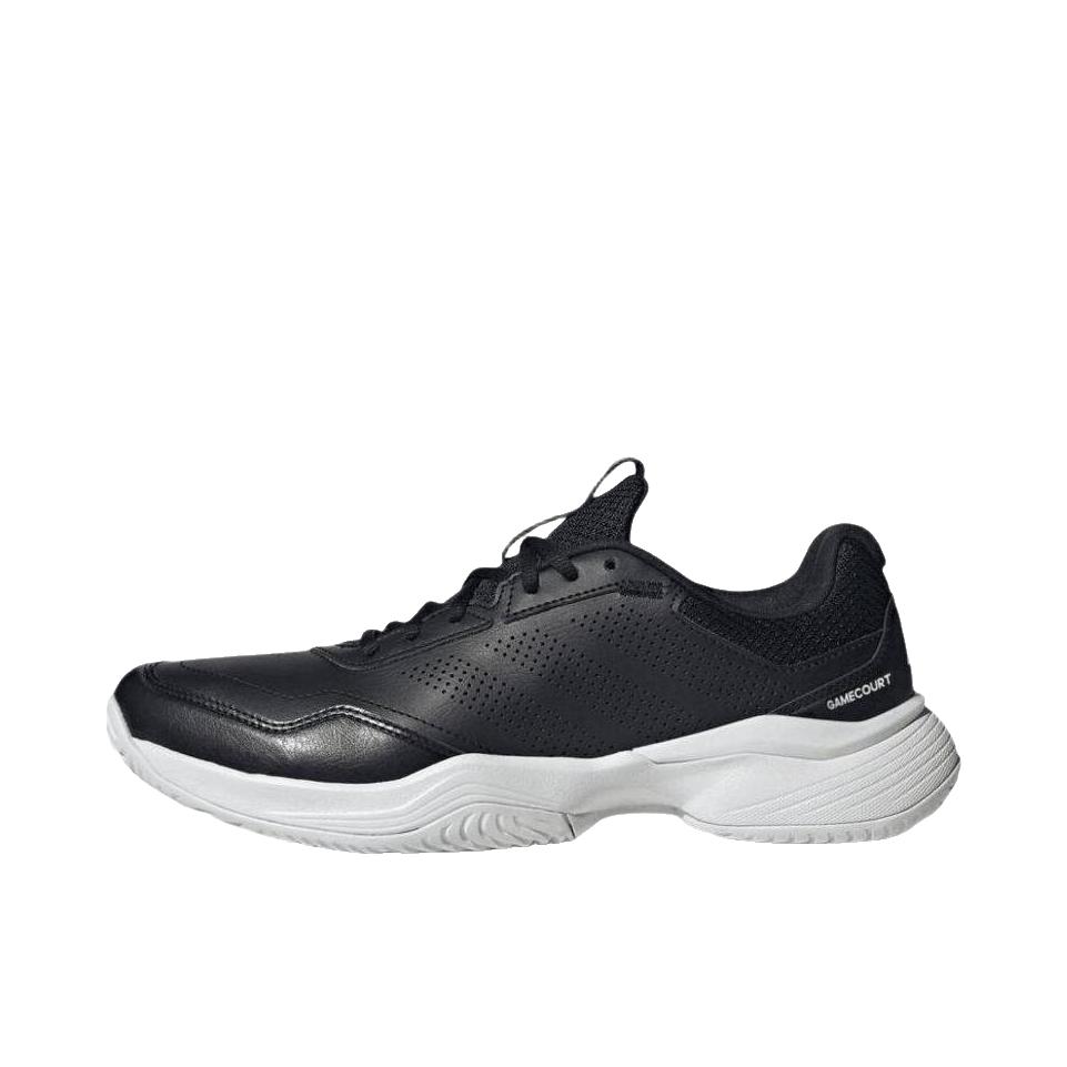 推荐商品：adidas GameCourt 3 网球鞋 圆头耐磨透气 低帮/深黑色 