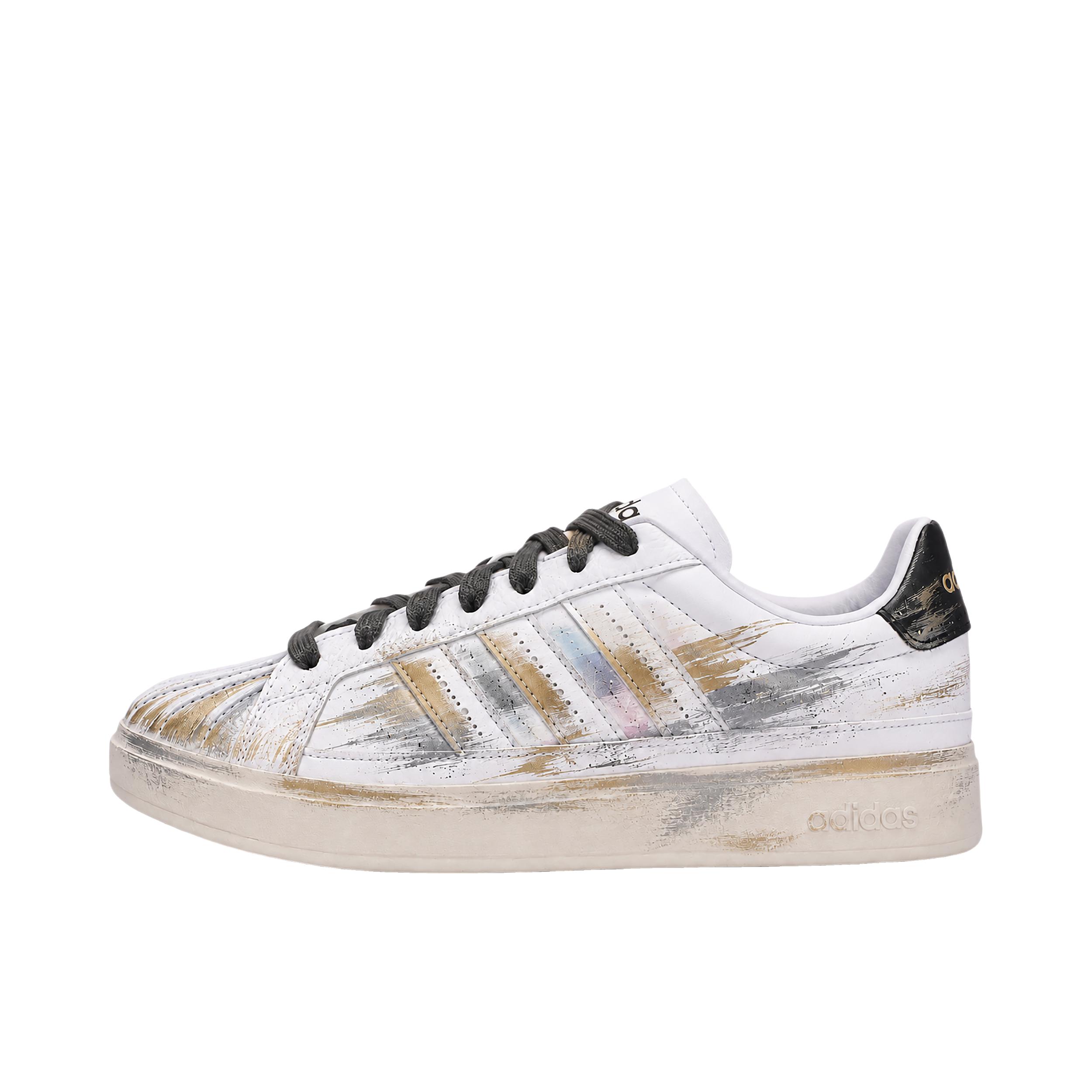 推荐商品：定制款 adidas STREETTALK 板鞋 个性美式学院风高街 低帮/碎金幻迹