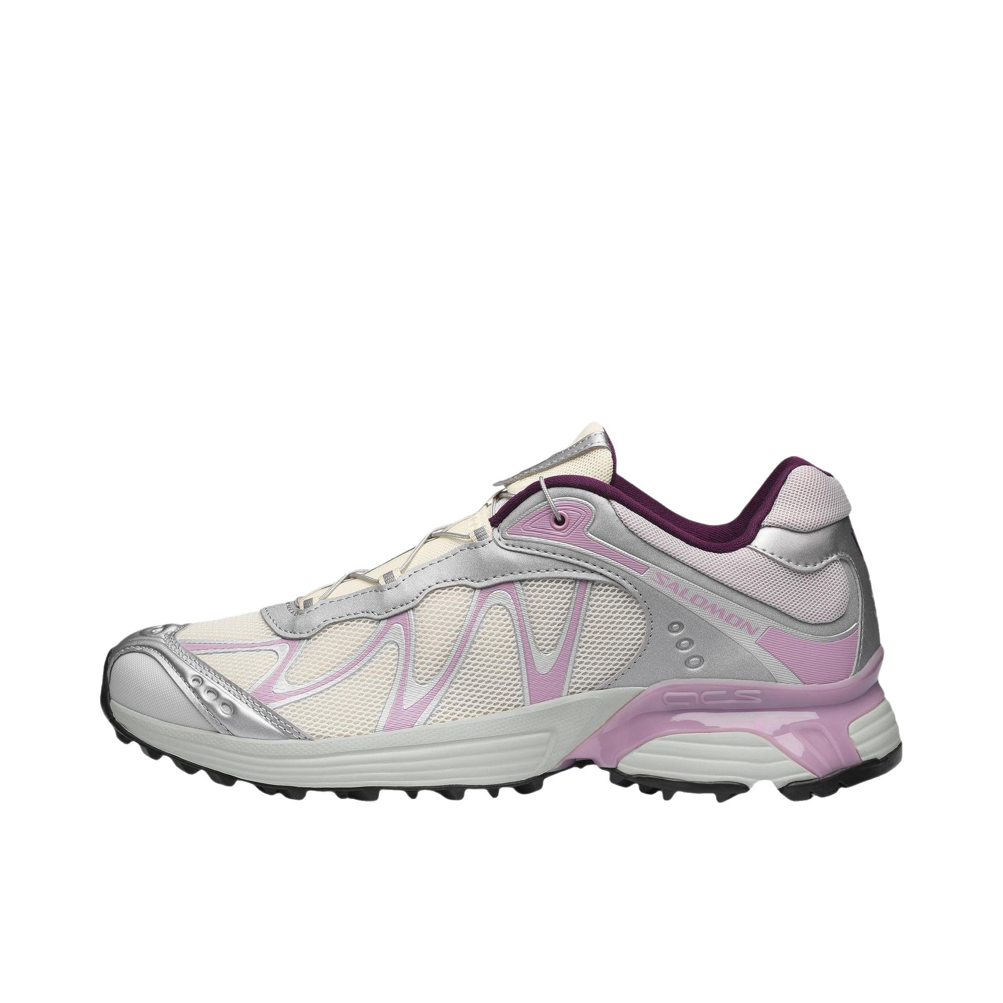 推荐商品：Salomon/萨洛蒙 XT-WHISPER Nostalgia 跑鞋 圆头厚底抽绳 米色/白色 