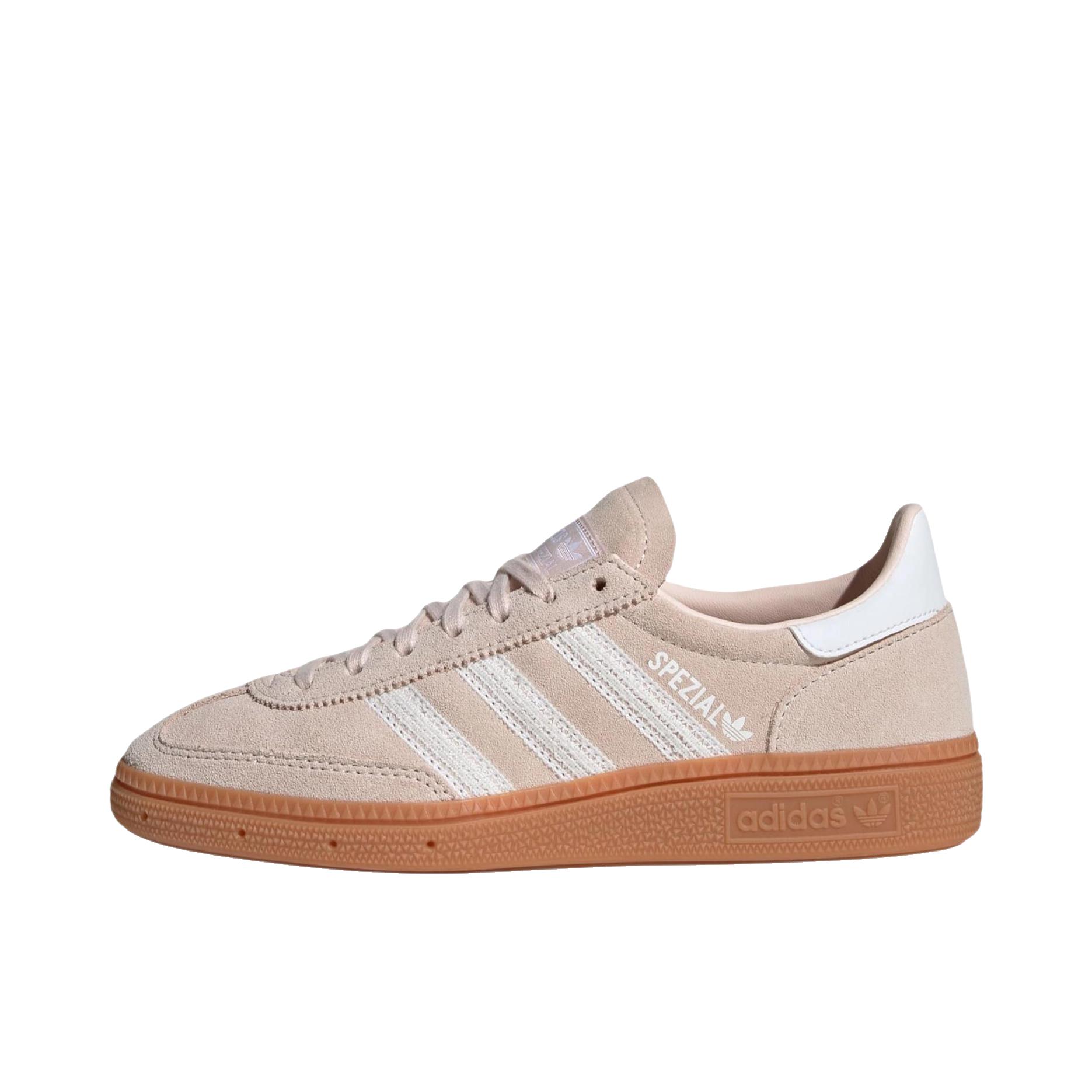 推荐商品：adidas Originals HANDBALL SPEZIAL T头鞋 德训鞋 板鞋 舒适耐磨复古防滑 低帮/大童/奇迹石英/云白色/胶色 